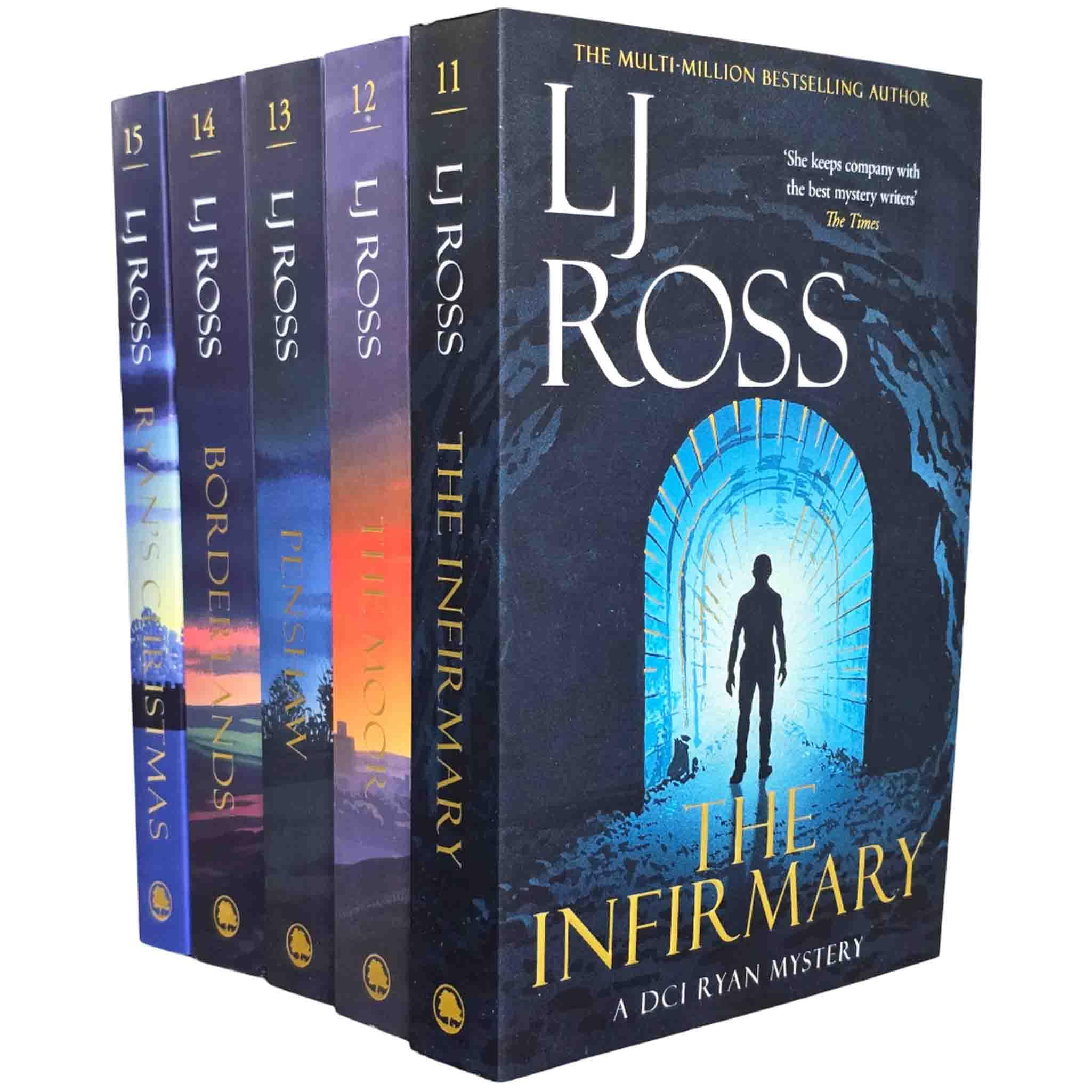 LJ RossThe DCI Ryan Mysteries By LJ Ross 5 Books Volume 11-15 Collection Set (The Infirmary, The Moor, Penshaw, Borderlands & Ryan's Christmas)