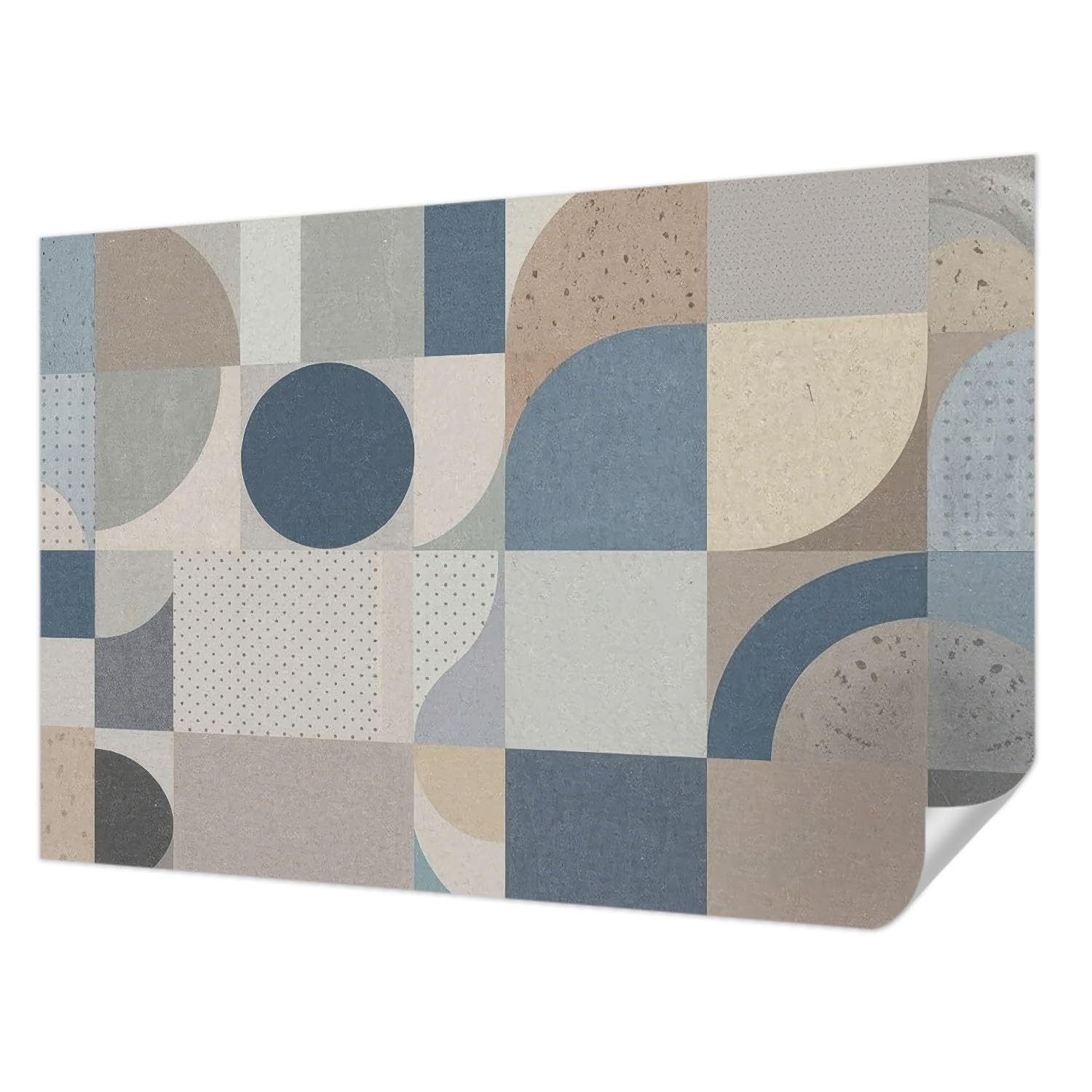 Papier peint autocollant mosaïque géométrique 104x70 cm salon moderne