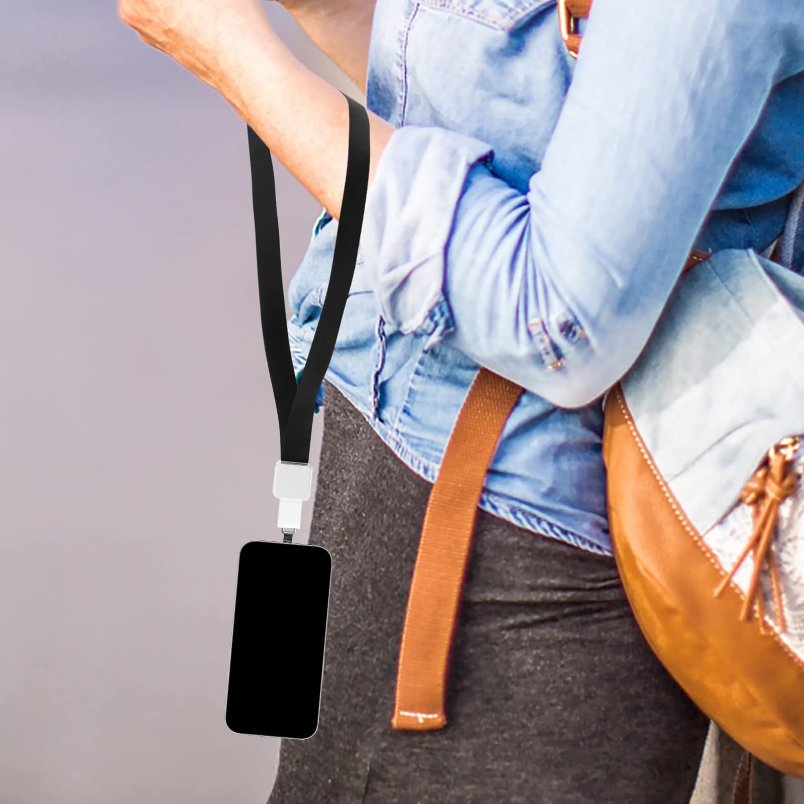 Parche de sujeción para teléfono | Pieza de conexión de seguridad | Almohadilla de sujeción para teléfono inteligente | Accesorio de cordón de metal para teléfono móvil, solución de anclaje para