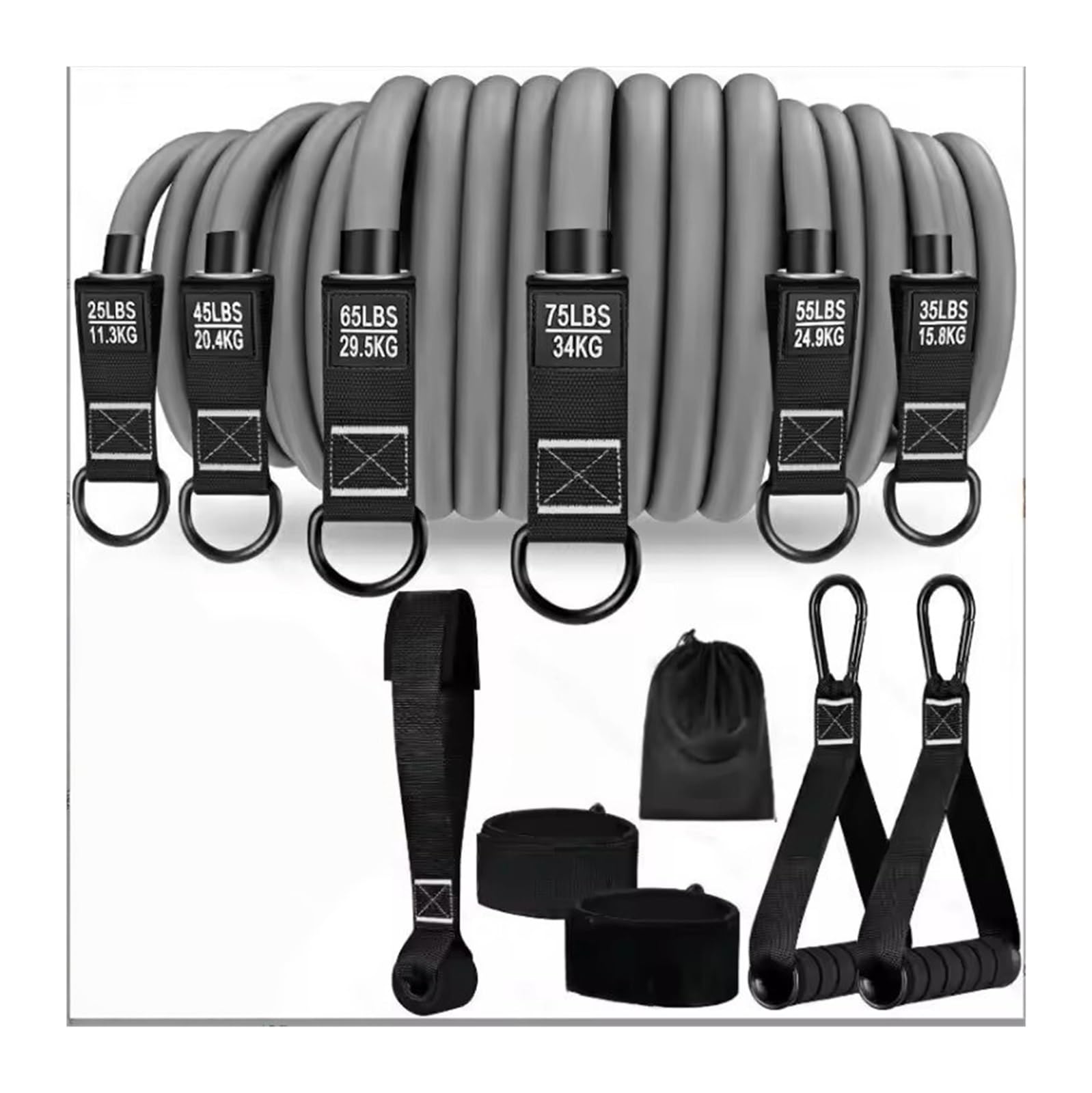 Bandas de Resistencia con Asas Correa de Resistencia con asa: Utilizada for Entrenamiento Muscular