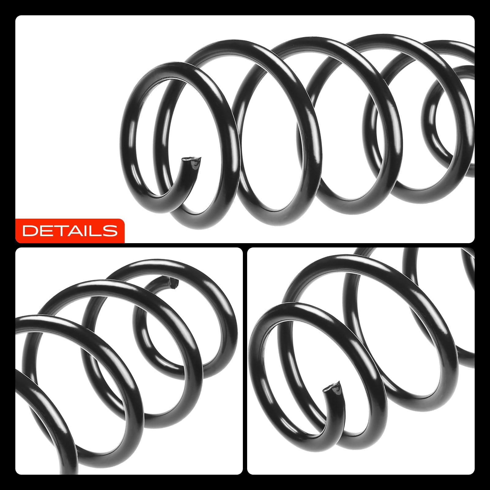 Frankberg 2x Federn Fahrwerksfeder Vorderachse Kompatibel mit Yeti 5L 2.0L 2009-2017 Octavia II Combi 1Z5 1.6L-2.0L 2004-2013 Replace# 1K0411105DK