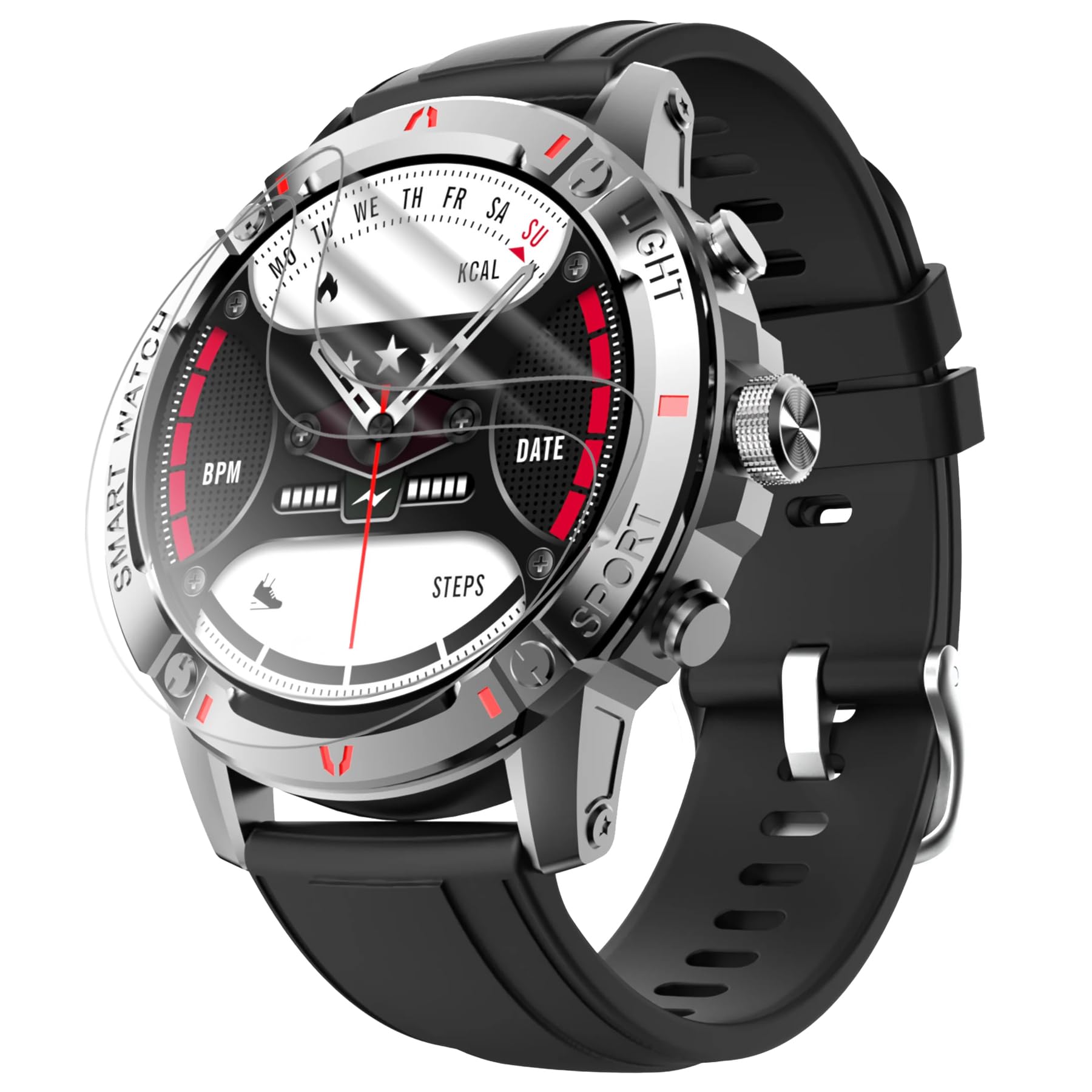 CUBES™ Edge to Edge Screen Guard for Hammer Luxor 1.45 Inch Smart Watch | Auto Heal Feature | Touch Sensitive | Unbreakable | Ultra Thin High Grade 9H TPU Film (Not a Glass) Pack of 2 (B0CM1WNQQP) Amazon Price History, Amazon Price Tracker