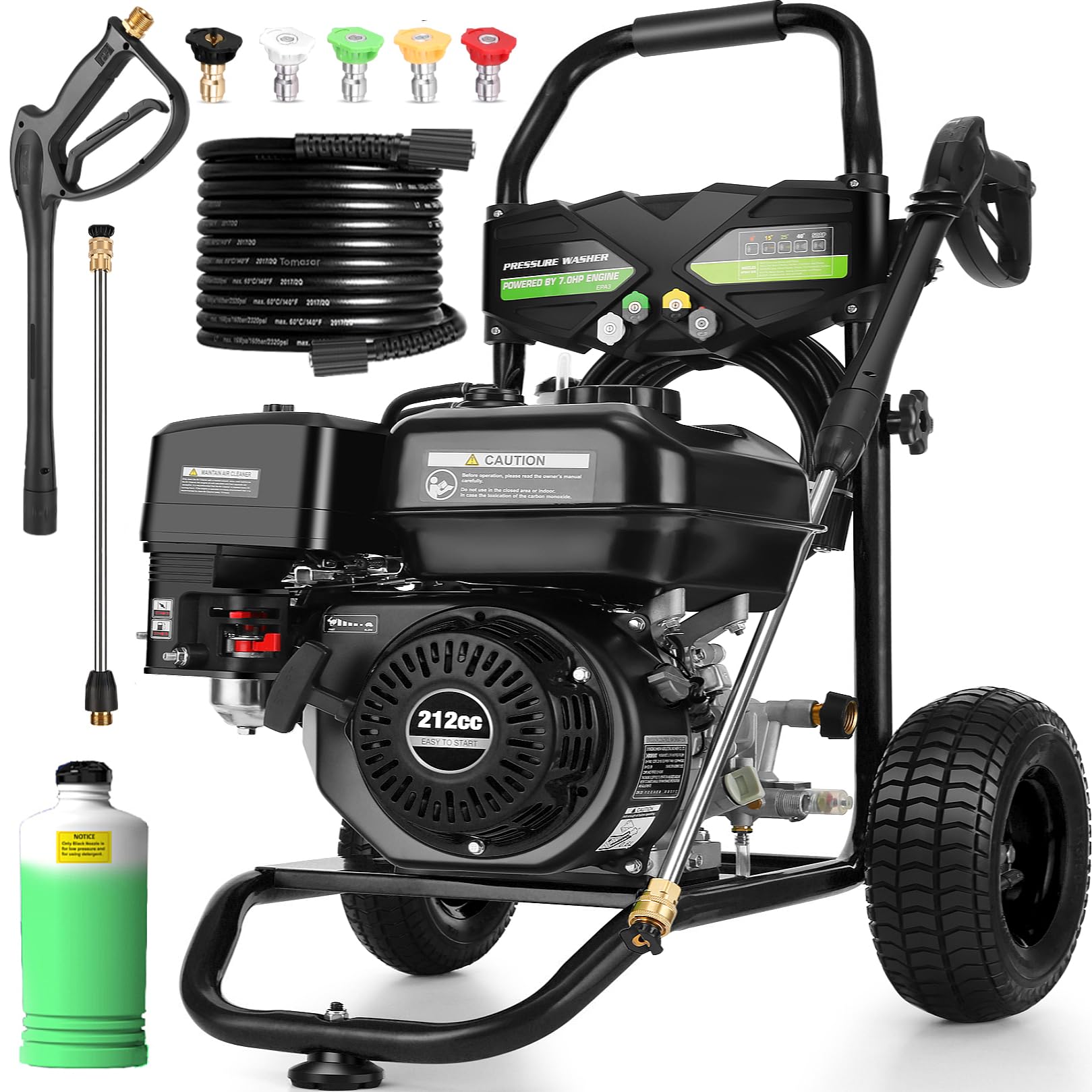 Professional 4200PSI 4GPM 212CC Gas Pressure Washer (IvyBess)