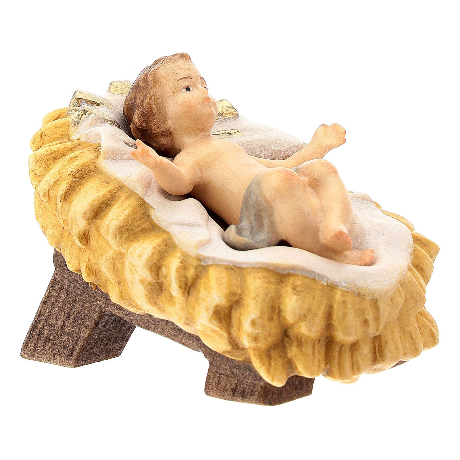 Holyart Crèche Noël Val Gardena: Nativité crèche Raphaël 15 cm Bois Val Gardena