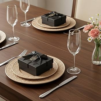 Amazon.com: ZENFUN 5 Pack Black Nested Gift Boxes with Lid for