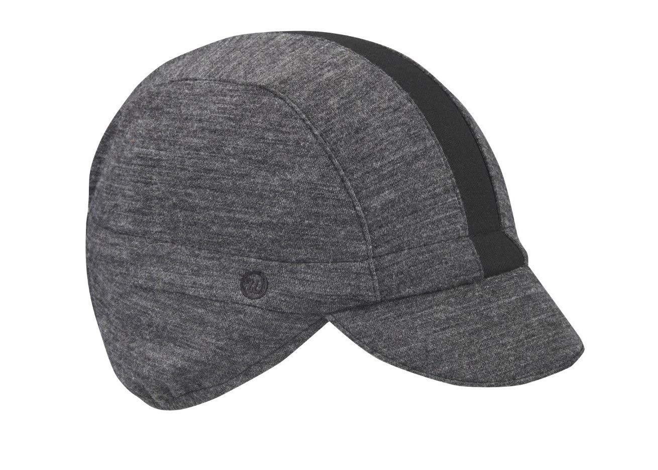 Walz Caps Charcoal/Black Stripe Merino Wool Ear Flap Cap (S/M)