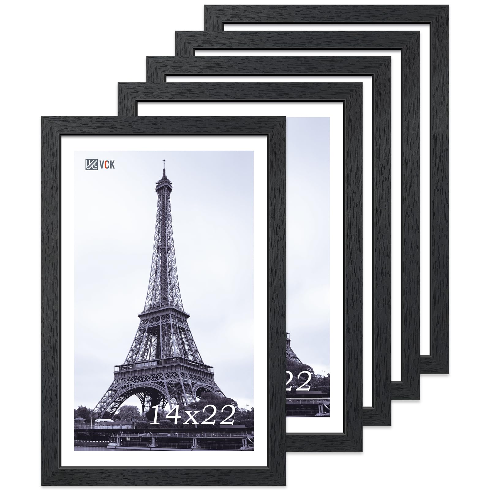 VCK 5-Pack 14x22 Black Frames