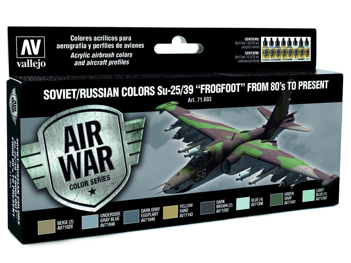 Amazon.com: Vallejo Model Air Set 71603 Soviet / Russian colors Su