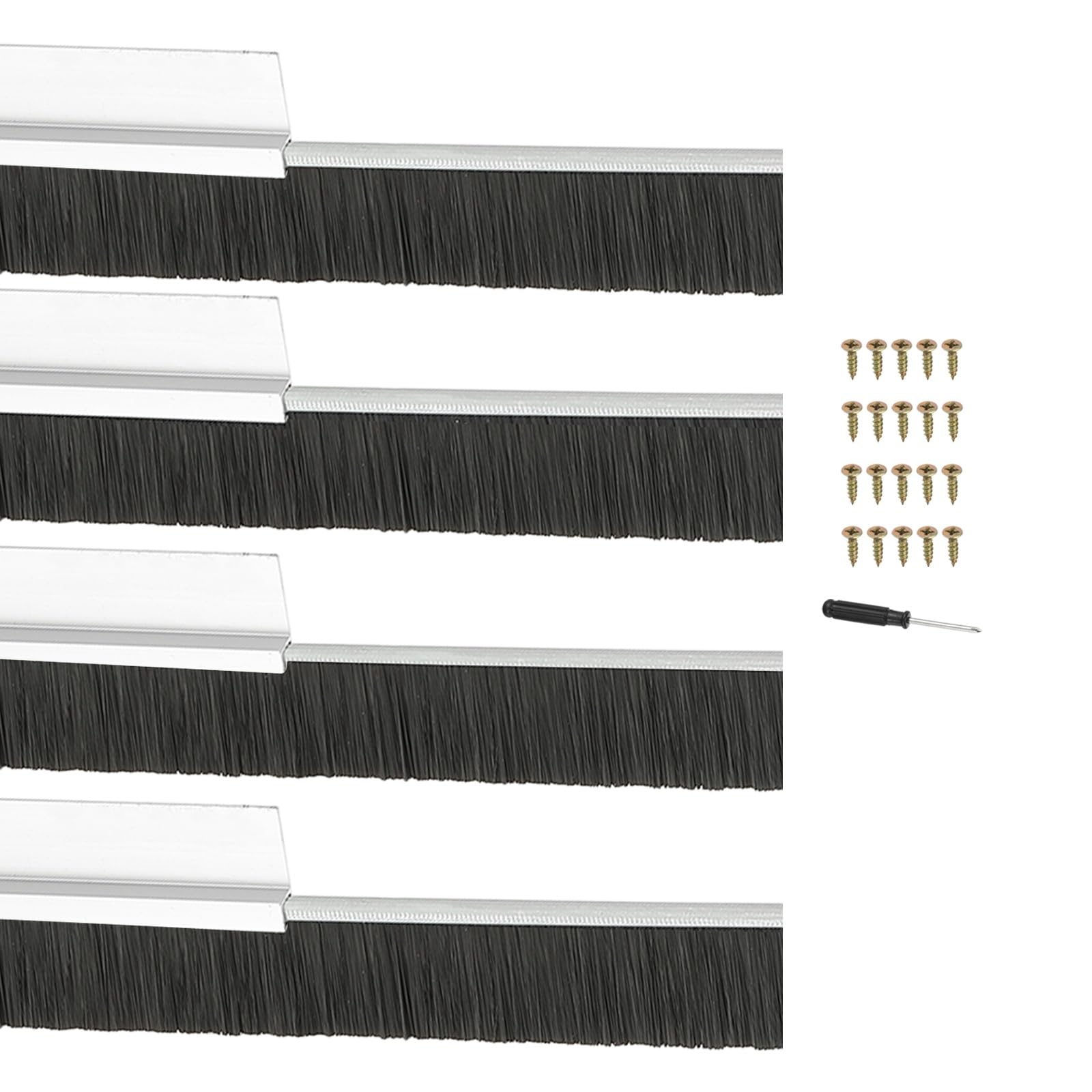PATIKIL Door Brush Sweeps 0.79" Bristles x 39.37" Long