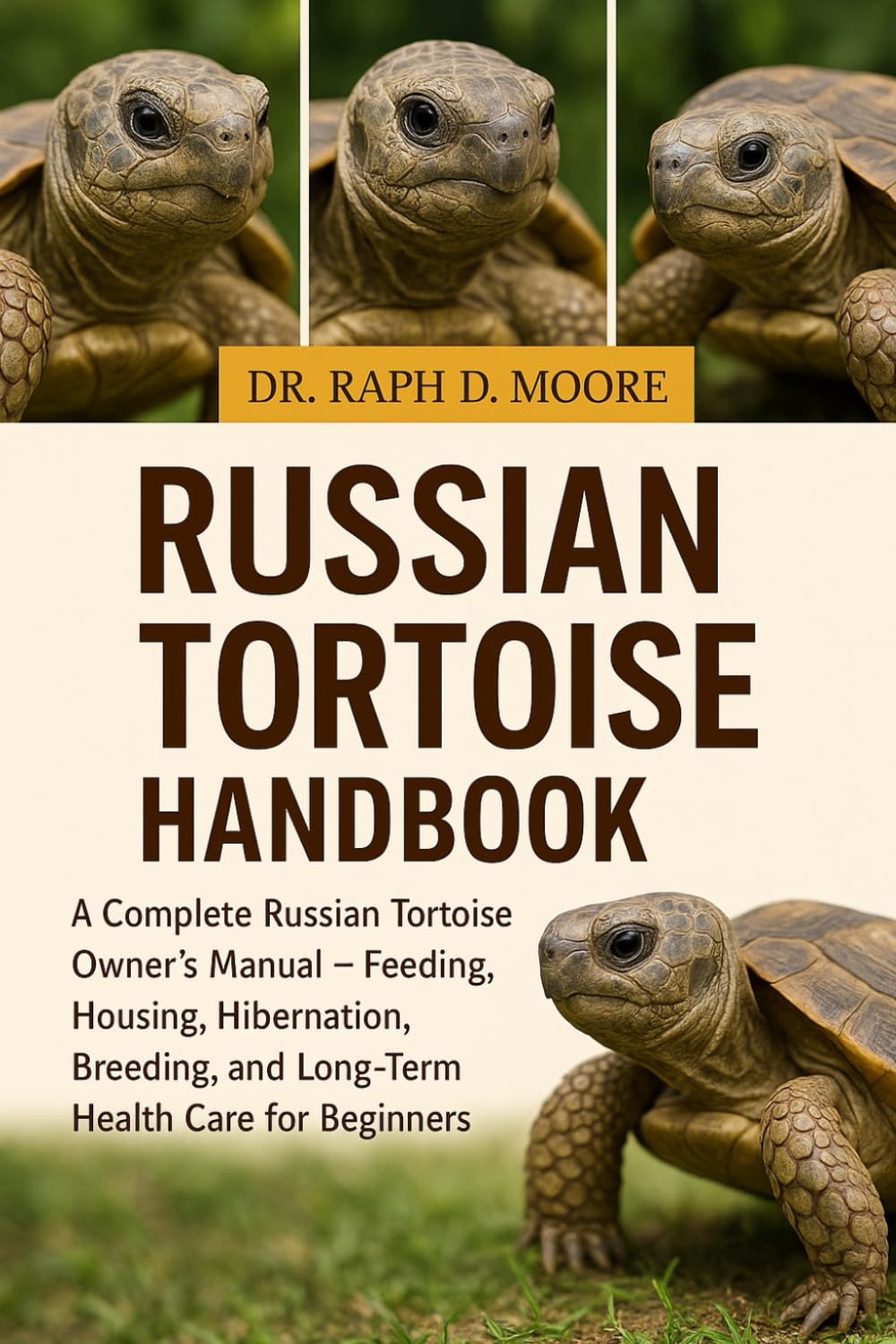 RUSSIAN TORTOISE HANDBOOK: A Complete Russian Tortoise Owner’s Manual – Feeding, Housing, Hibernation, Breeding, and Long-Term Health Care for Beginners