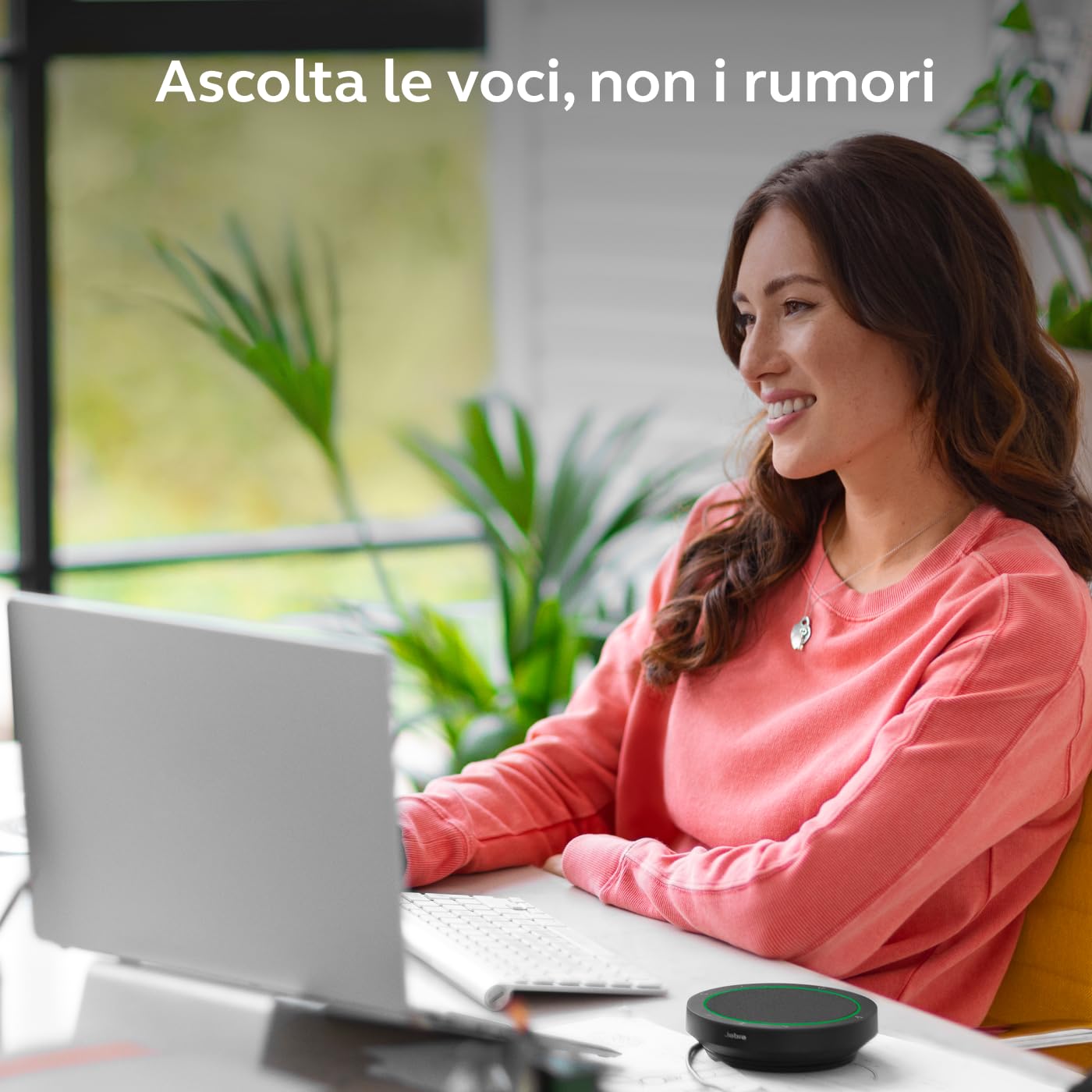 Jabra Speak2 75 Speaker Bluetooth Senza Fili per Lavoro, Grigio Scuro | 4 microfoni a cancellazione di rumore, altoparlanti da 65 mm, funzione di collegamento USB-A e USB-C, per Microsoft Teams