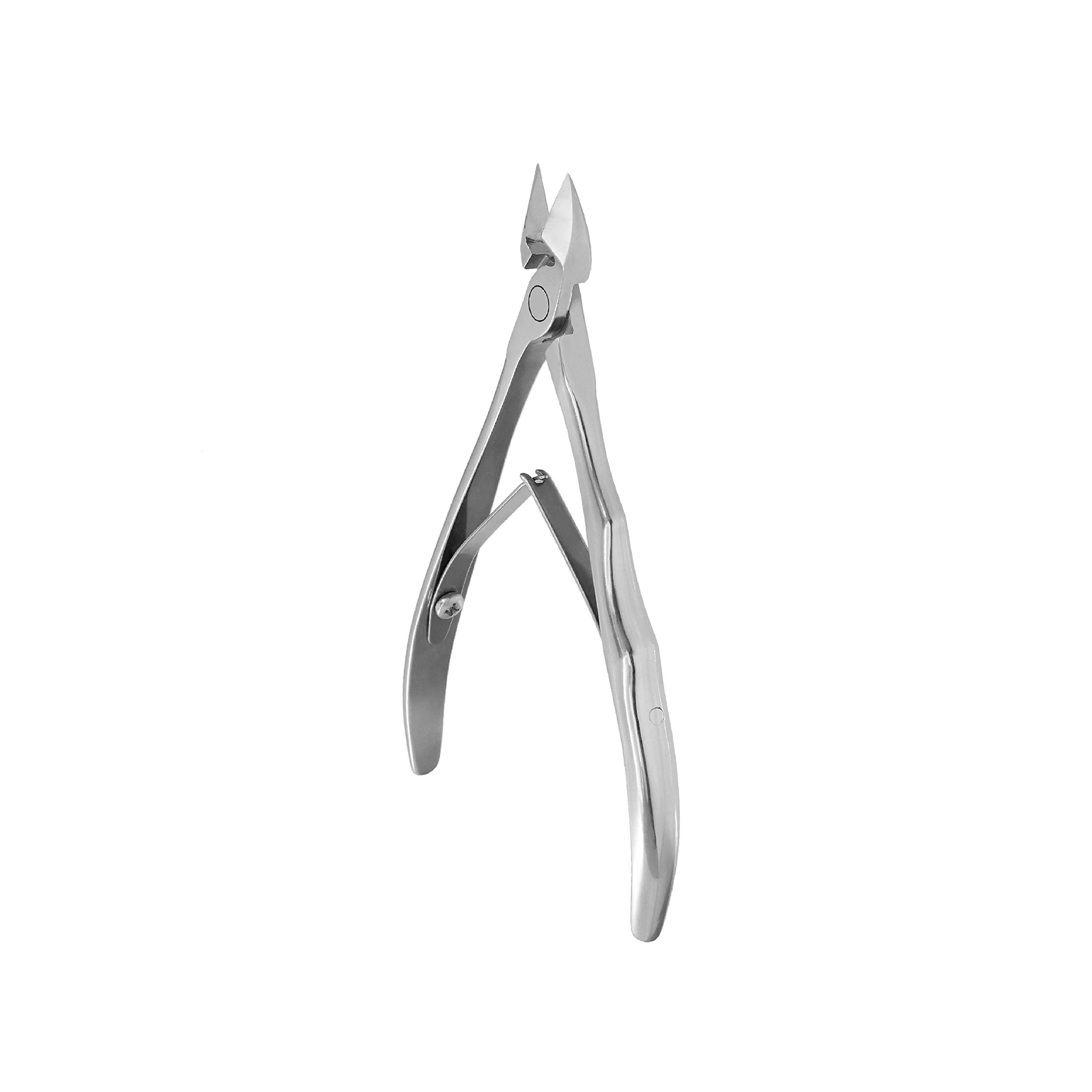 KL-01 - Pinza professionale Staleks, lunghezza 11,5 cm, taglio 1,4 cm, custodia protettiva in pelle