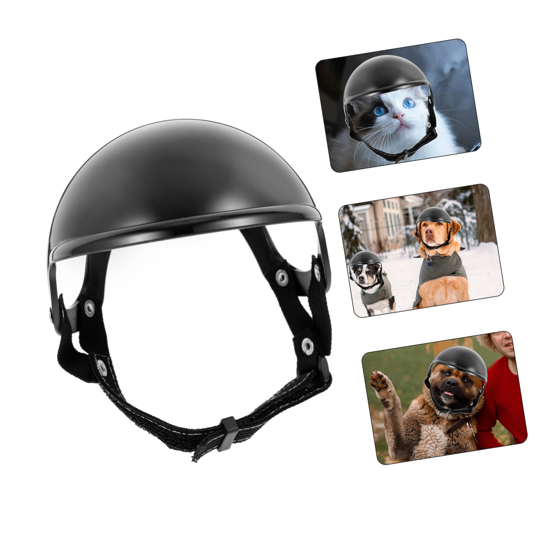 Mipcase 2piezas Casco De Seguridad para Perros y Gatitos Decorativo Sombrero Ligero y Duradero Correa Accesorio para Fiestas y Eventos
