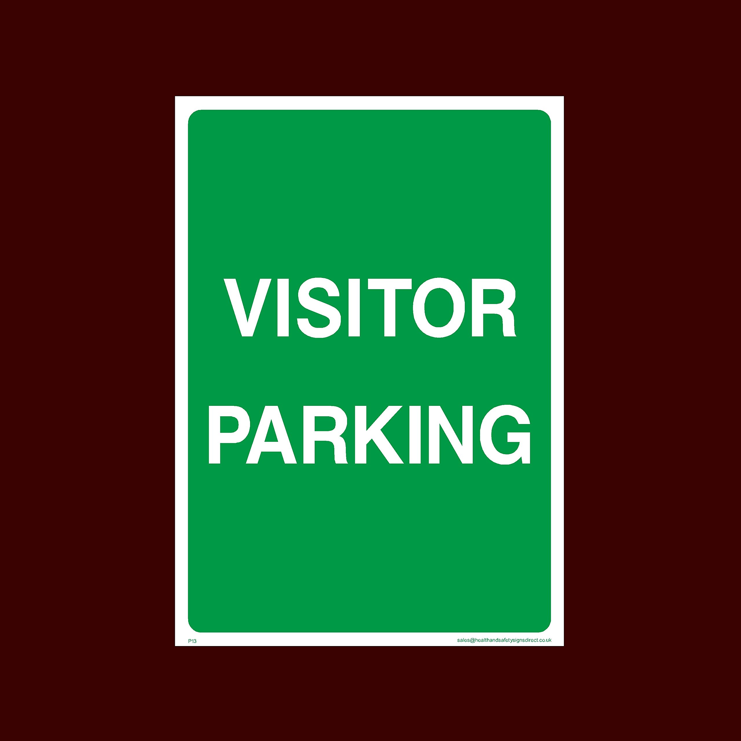 Ussp&S Visitor Parking Plastic Sign (P13) - No Parking, Private Property, Visitor, Customer, Car Park, Reserved