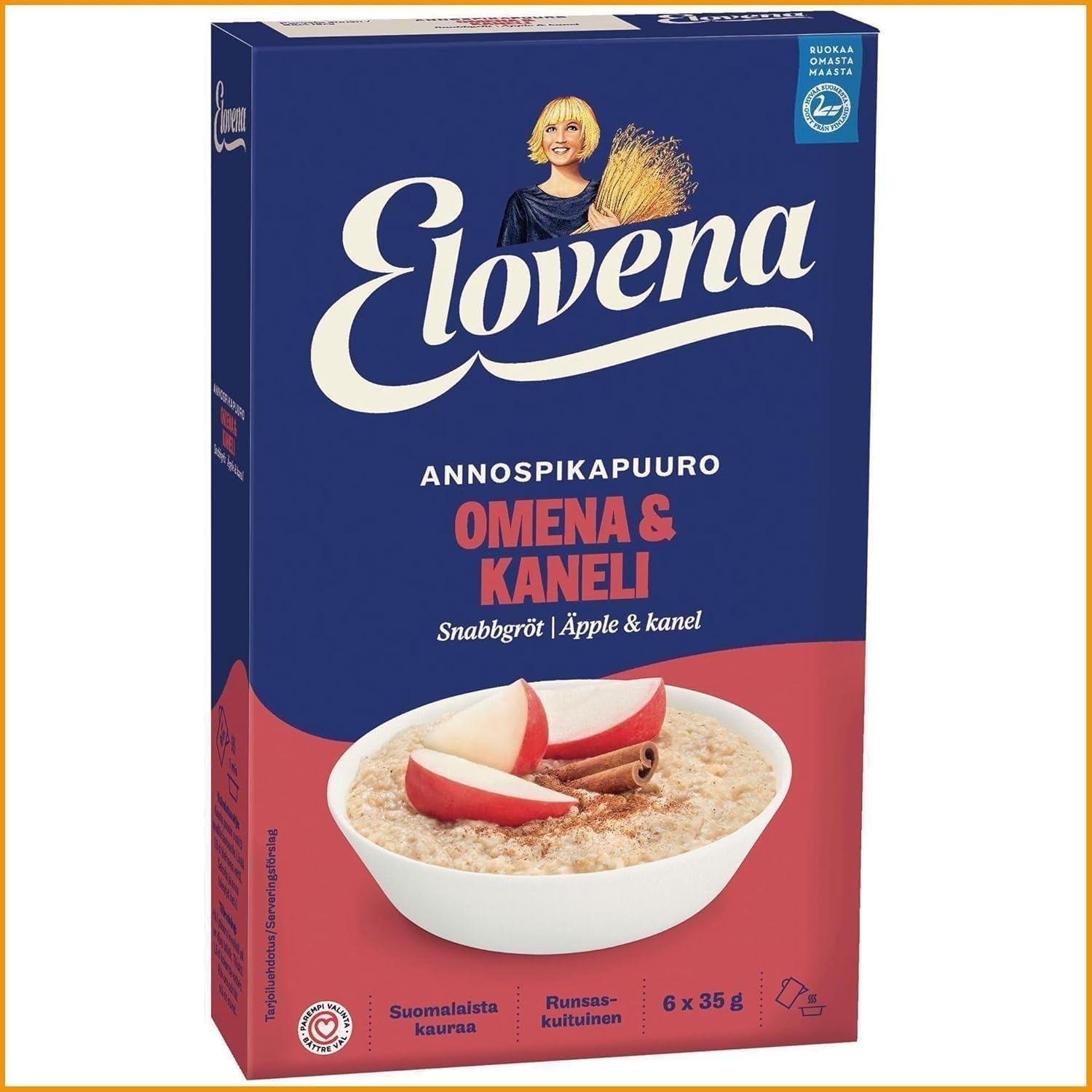 Elovena Porridge Variety Set – 10-Pack of Finnish Flavored Porridges (210g–240g Each | 74–84 oz Total) – Premium Nordic Breakfast Assortment in SÖPÖSÖPÖ Box SOPOSOPO