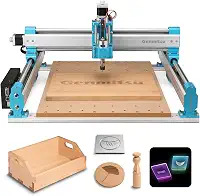 Fresadora CNC Genmitsu 4040-PRO para fresagem, corte de metal, acrílico, controle GRBL, acionada por parafuso de avanço, gravação de 3 eixos, área de trabalho de 40 x 40 cm x 7,9 cm