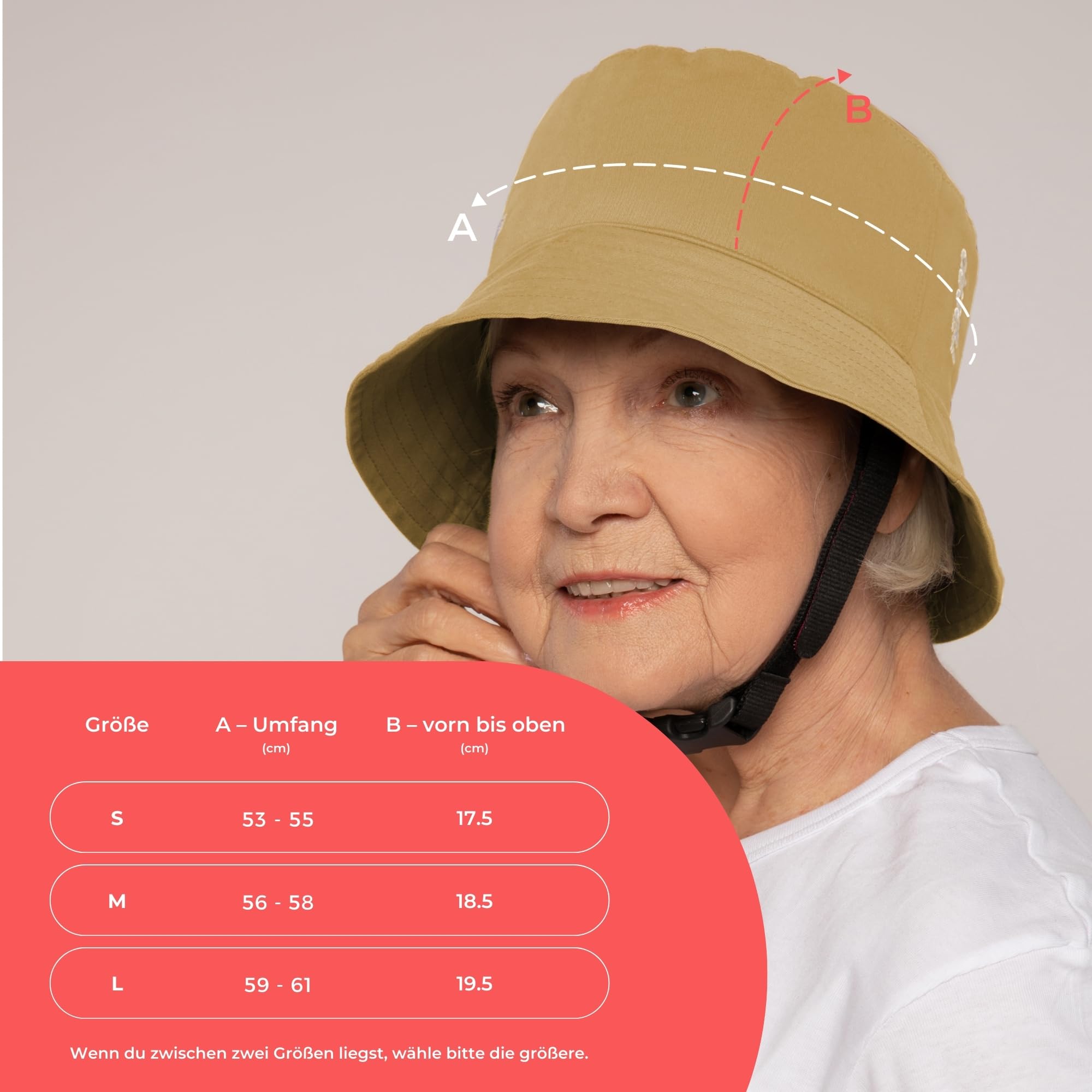 Ribcap Billie Medizinischer Schutzhelm – Sicherer und Stilvoller Kopfschutz für Sturzgefährdete | Crème | Ideal für Epilepsie, Erwachsene, Senioren und alle Aktivitäten