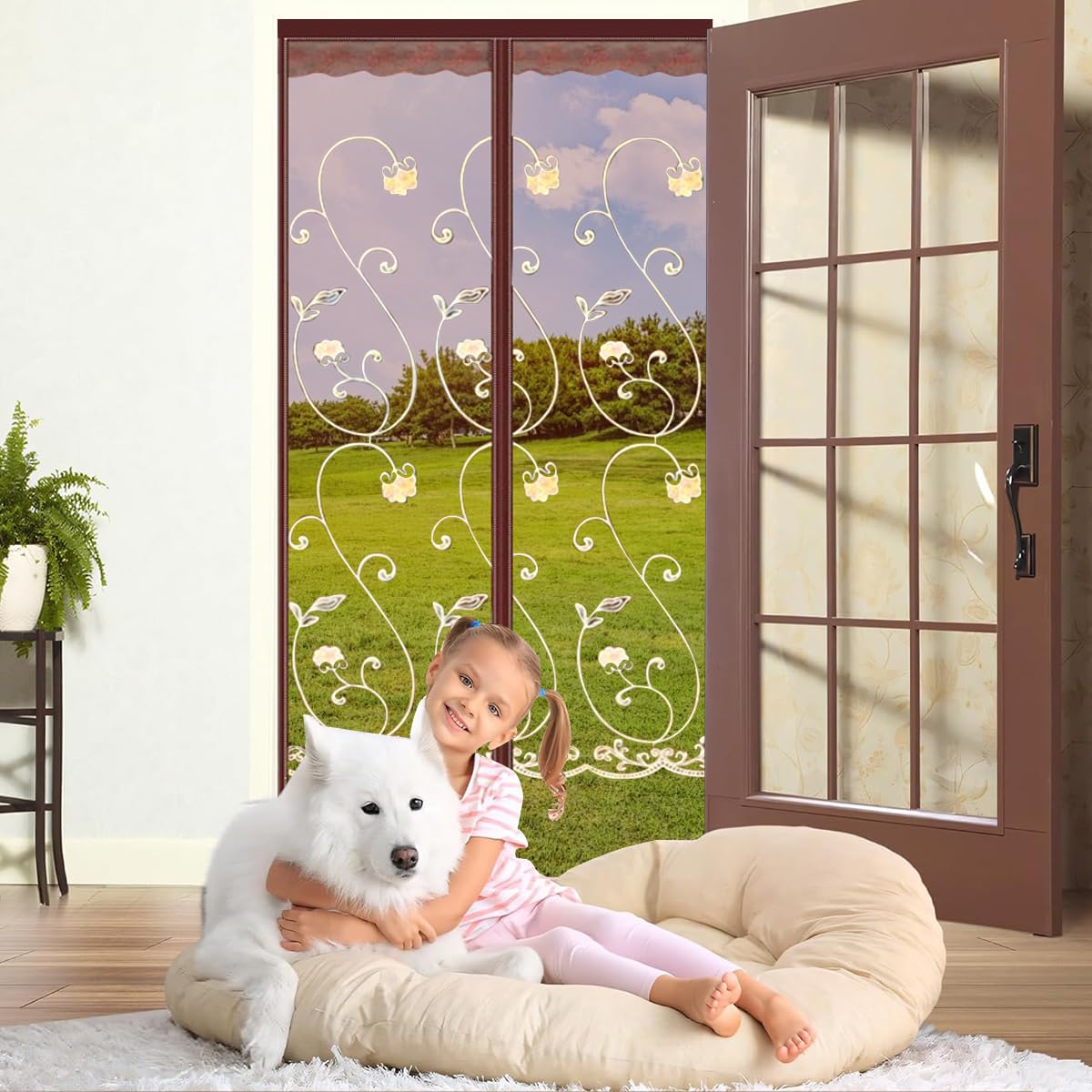 HASTHIP® Magnetic Mosquito Net For Door - Polyester Breathable Mosquito Mesh Screen Door - Door Mosquito Net With Magnet - Screen Magnetic Auto-Closing - Suitable For Home And Bedroom (100x210cm) (B0CZ77832V) Amazon Price History, Amazon Price Tracker