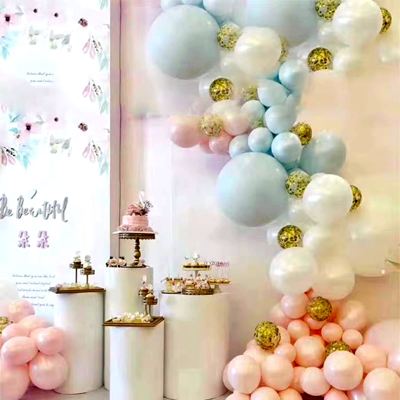 Cilindros de 5 uds para Soporte de Fiestas de cumpleaños de Boda, Cubierta de Pedestal de Cilindro Redondo Blanco para baratijas Flores y Velas Prop