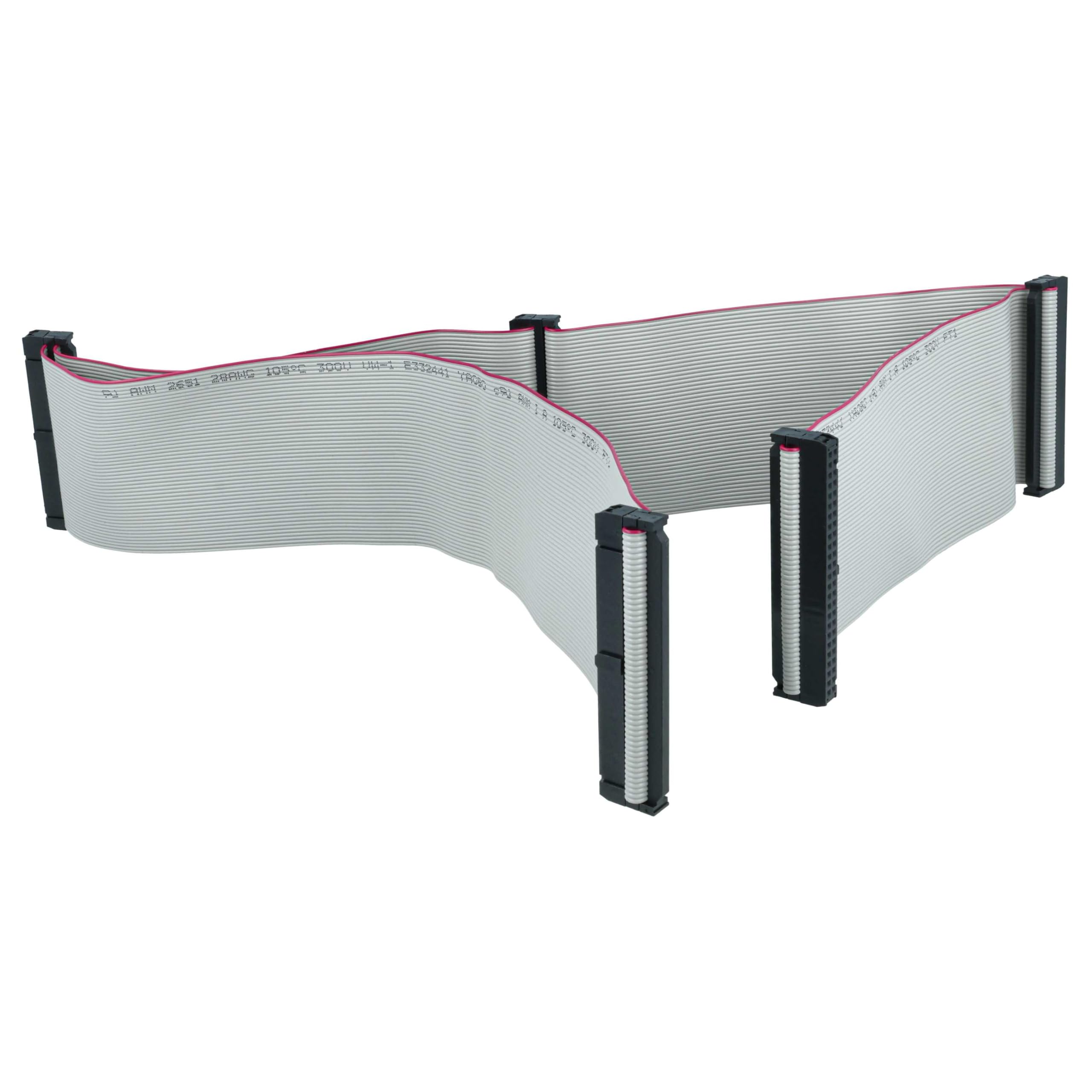 vhbw Cavo a Nastro SCSI per collegare 5 dispositivi SCSI - Cavo Interno, 50 Pin, 75 cm