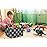 Essme Rectangular Boys Basket,Kids Storage Basket with Handles for Room Decor,Car Storage BinBlack grid