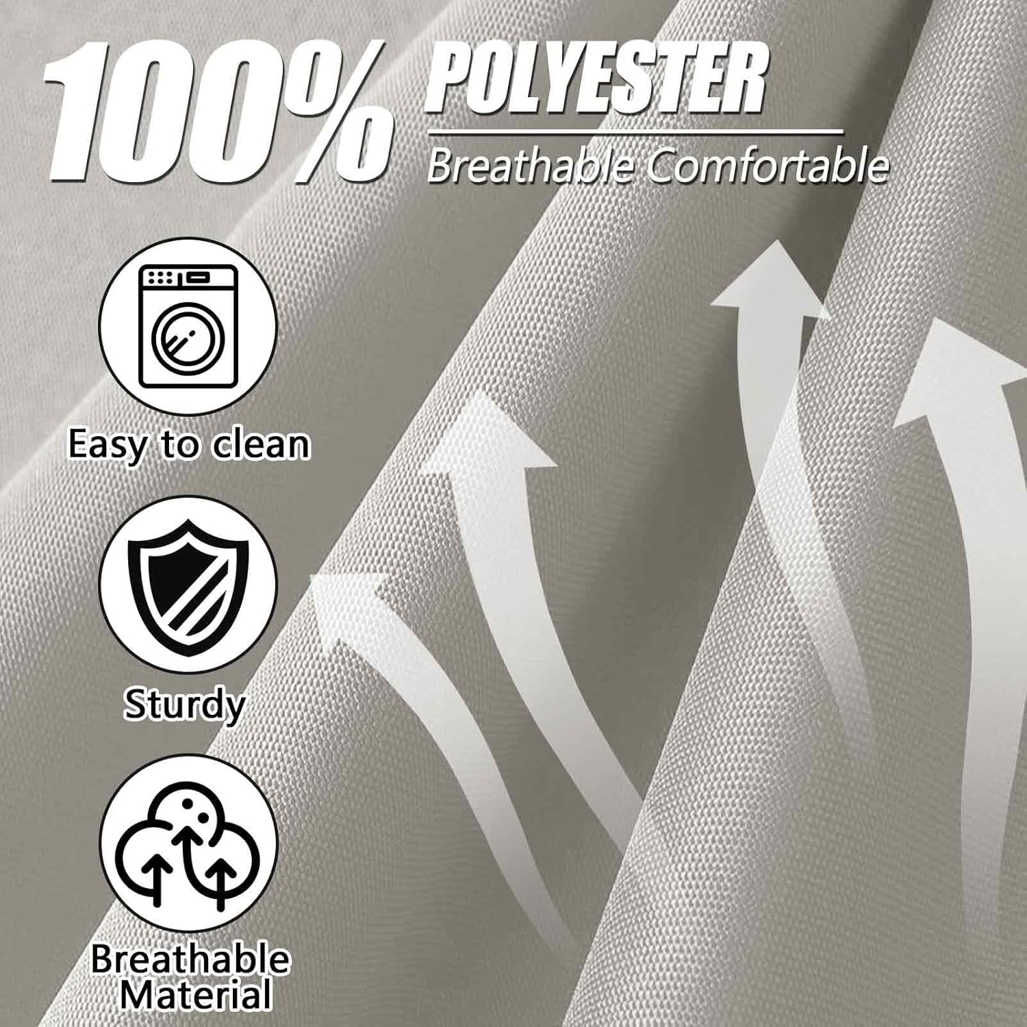 11 Pcs Outdoor Patio Cushion Cover Replacement, Waterproof Patio Cushion Covers, Outdoor Furniture Cushion Covers Set for 6 Seat Wicker Rattan Sofa (Gray)