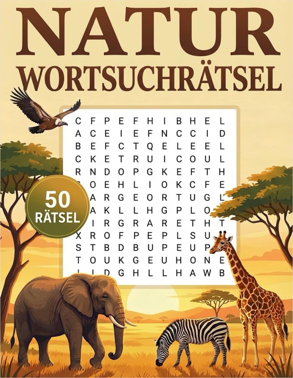 Natur Wortsuchrätsel: Entspannende Suchrätsel rund um Tiere, Pflanzen und Landschaften – Rätselbuch für Erwachsene und Senioren