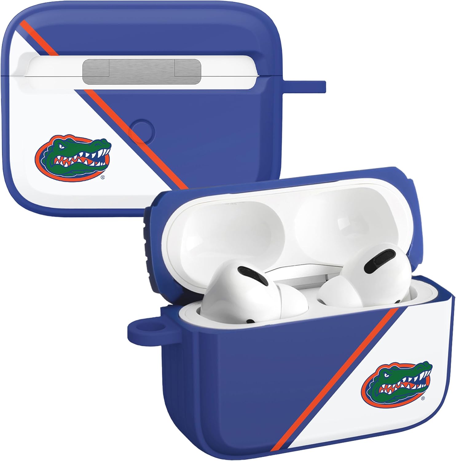 Affinity Bands Florida Gators HDX Case Cover Compatible with Apple AirPods Pro 1 & 2 (Paint Stripe)