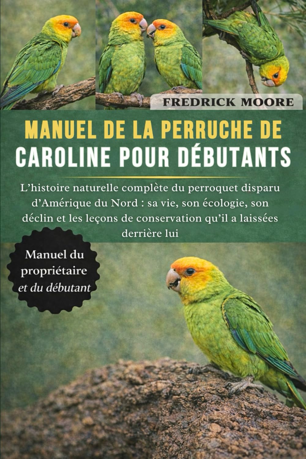 MANUEL DE LA PERRUCHE DE CAROLINE POUR DÉBUTANTS: L’histoire naturelle complète du perroquet disparu d’Amérique du Nord : sa vie, son écologie, son ... de conservation qu’il a laissées derrière lui