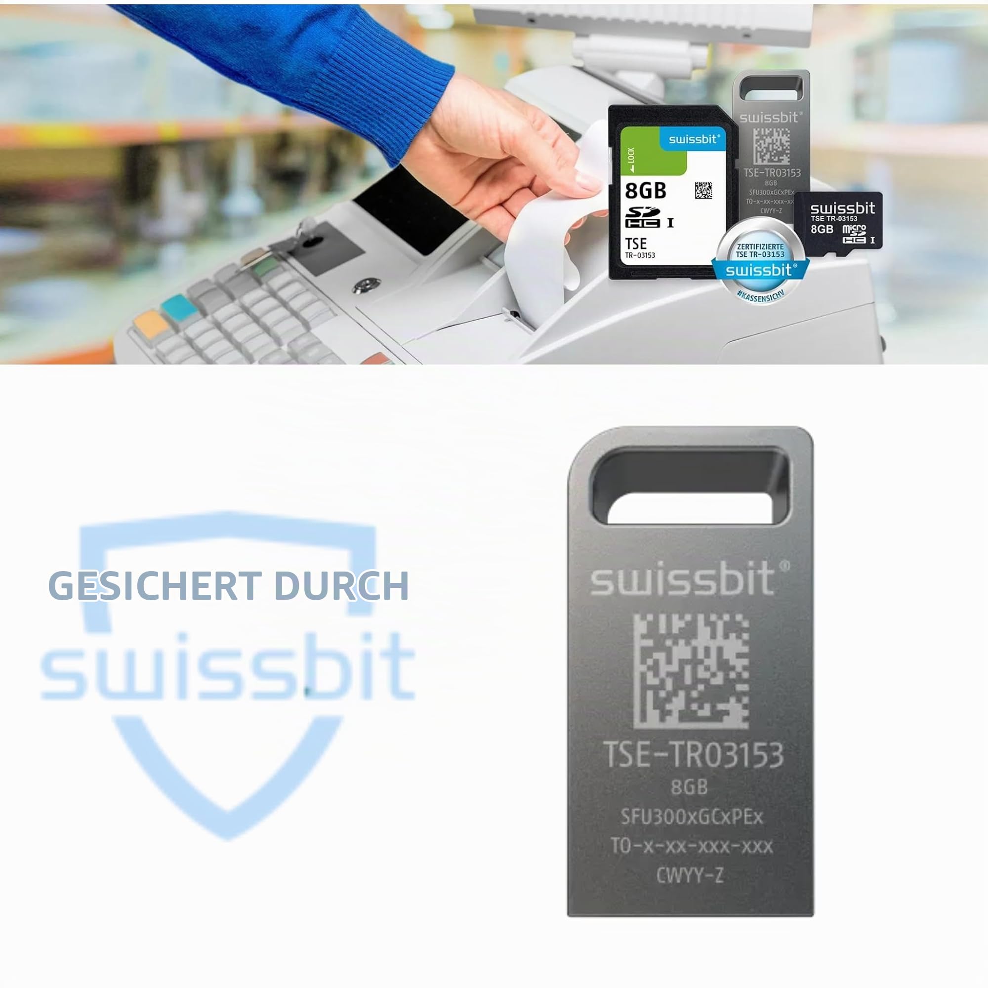 Swissbit TSE, USB, 8 GB