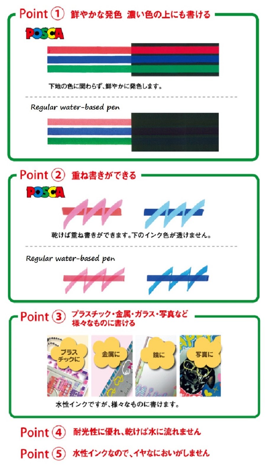 Amazon.co.jp: 三菱鉛筆 水性顔料サインペン ポスカ（細字