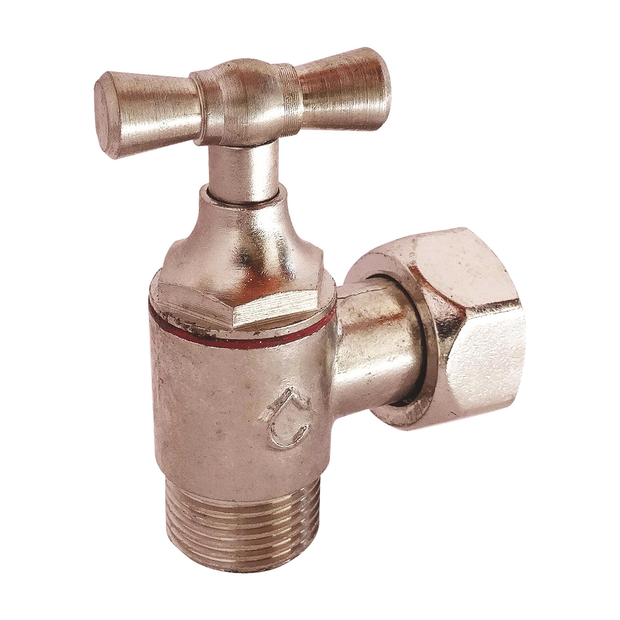 SOMATHERM FOR YOU - aseo soporte de grifo para soporte de níquel crudo M12 / 17 (3/8 '') - tuerca prisionero 12/17 (3/8 '')
