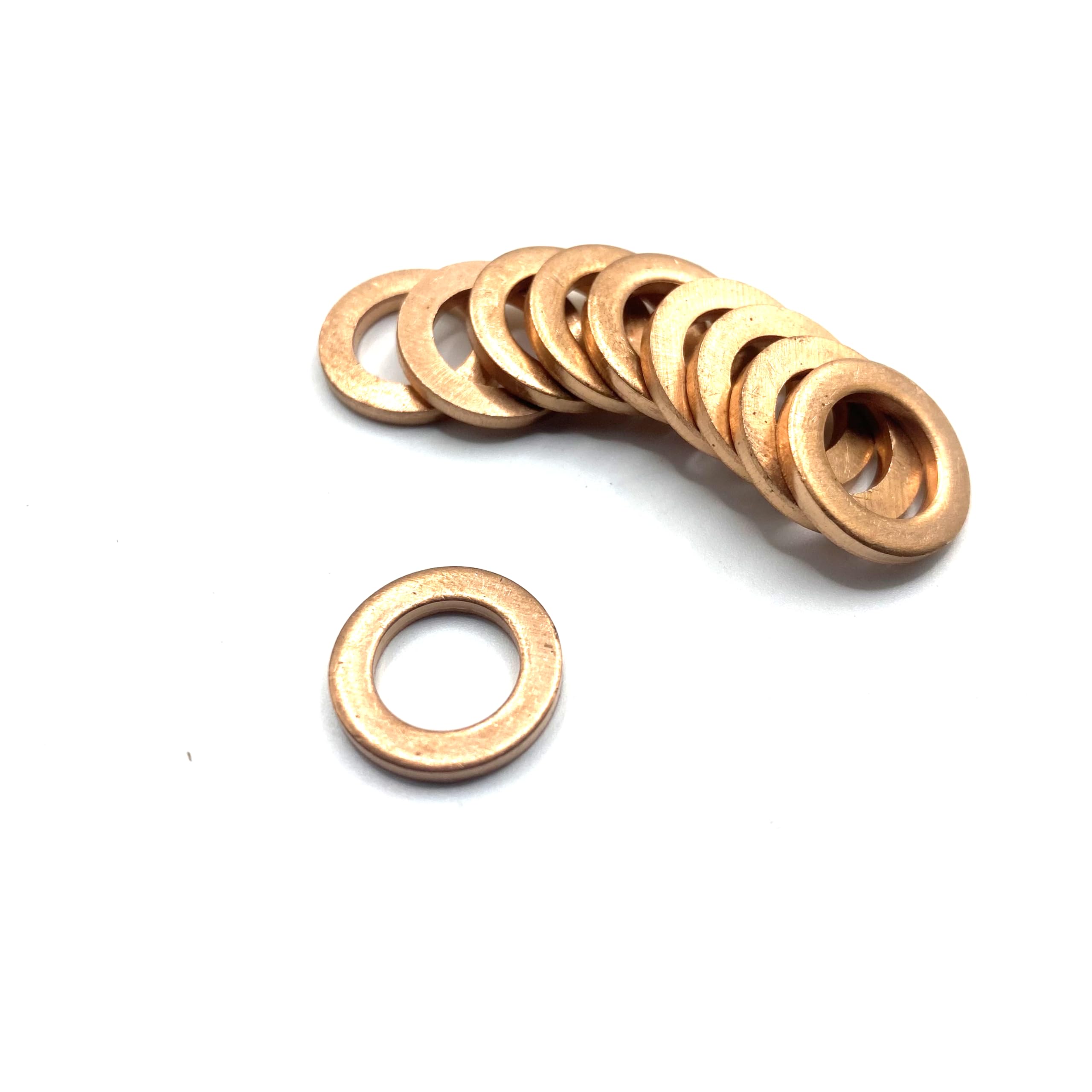 ドレンワッシャー バイク用 汎用 M12 内径 12mm× 外径 20mm× 厚み 1.5mm 10 個入り 銅製 AODW12-10 - 5