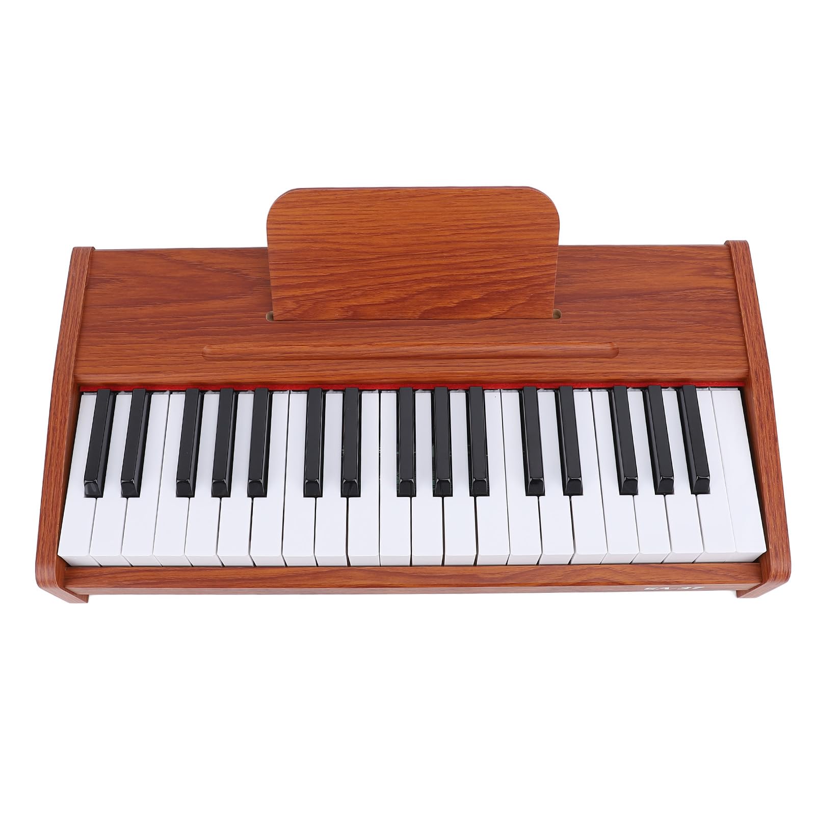37 Keys Piano Keyboard 37 Key órgano Electrónico 3 Octavas Completas Compact Lightweight Imitation Diseño de Grano de Madera con 22 Cm Teclas Estándar para Niños Educación Musical