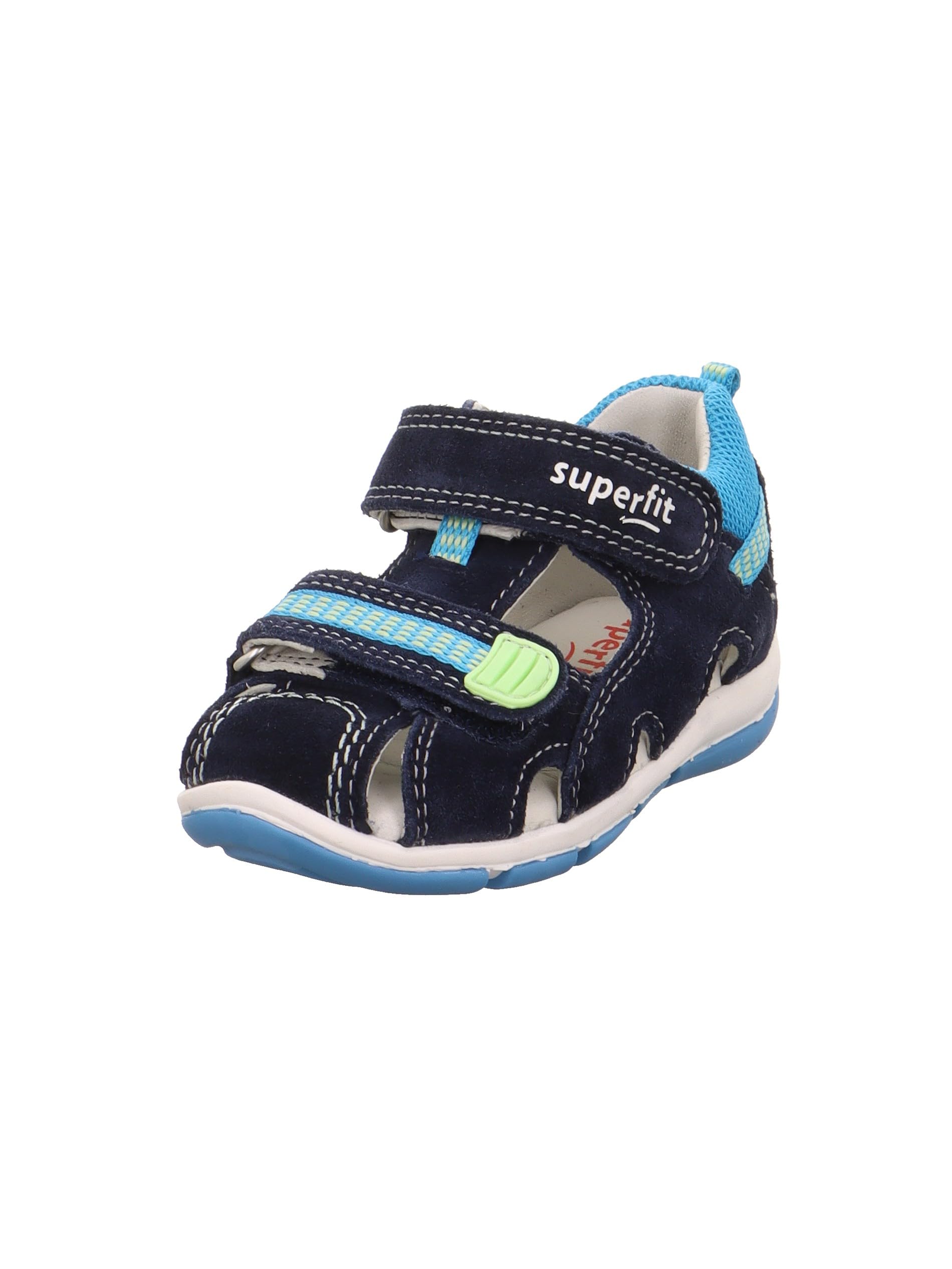 Superfit Freddy 0-800140 Boys' Sandals, Blue Turquoise 8030, 18 EU