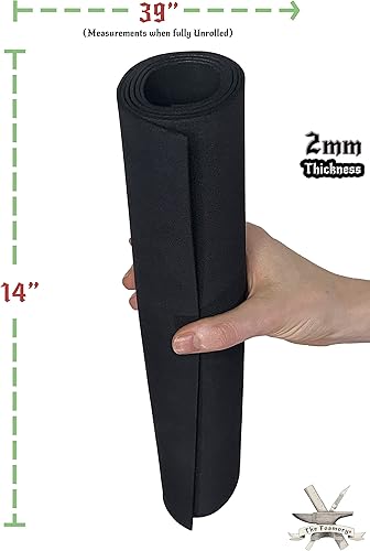 Miniatura 4 de Espuma EVA Cosplay - 0.079 in (0.039 in a 0.394 in) - Negro o Blanco - Hoja de 14" x 39" - Espuma artesanal de ultra alta densidad 187.4 lbsm3 - por