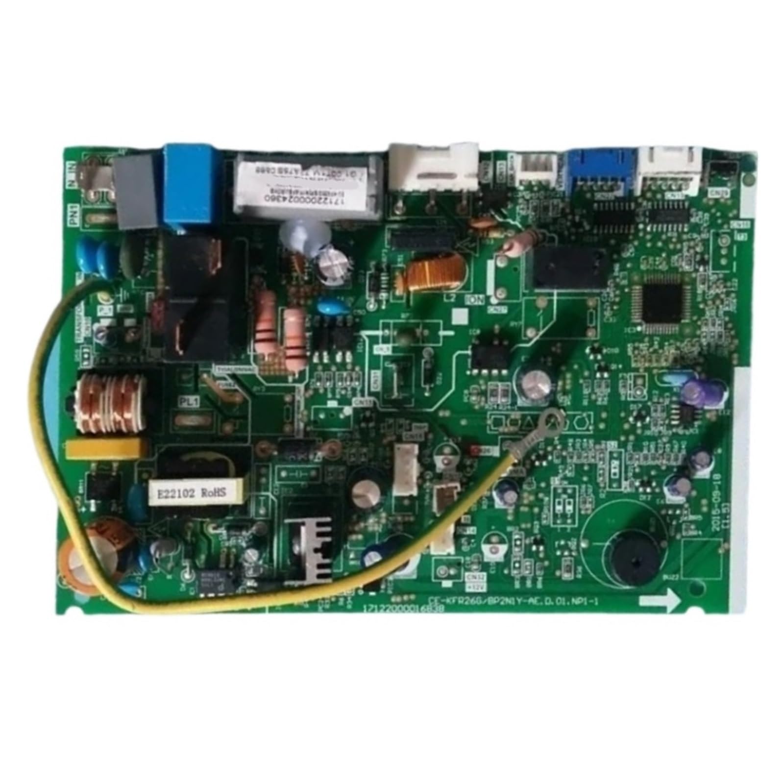 Air Conditioning Motherboard Replacement，Compatible For Midea，for CE-KFR26G BP2DN1Y-AE 17122000016838 CU-KFR35G BP2N1Y-AFBU(Green board 1pcs)