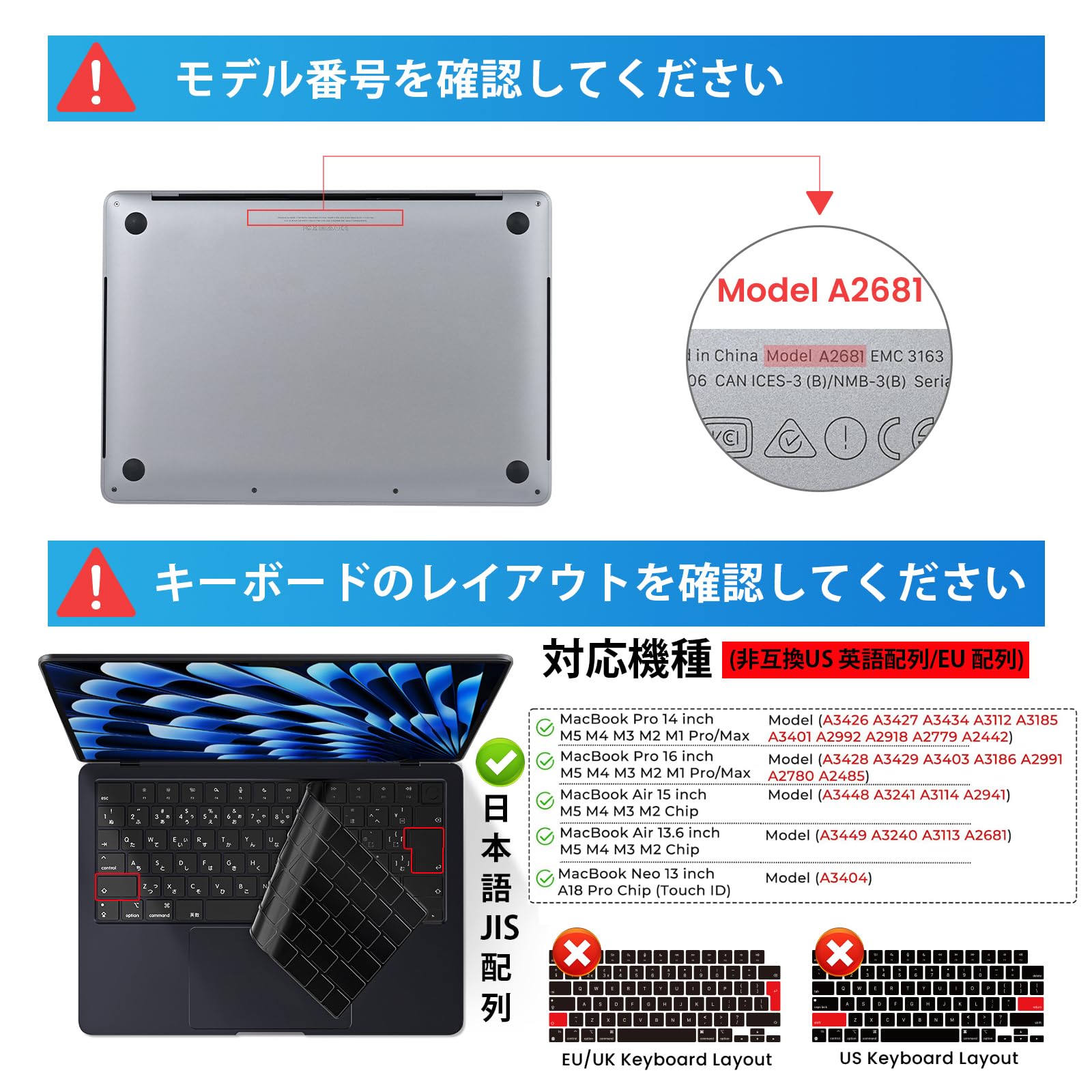 Amazon.co.jp: EooCoo【JP JIS配列2026 Macbook Neo/Air/Pro M5 PRO