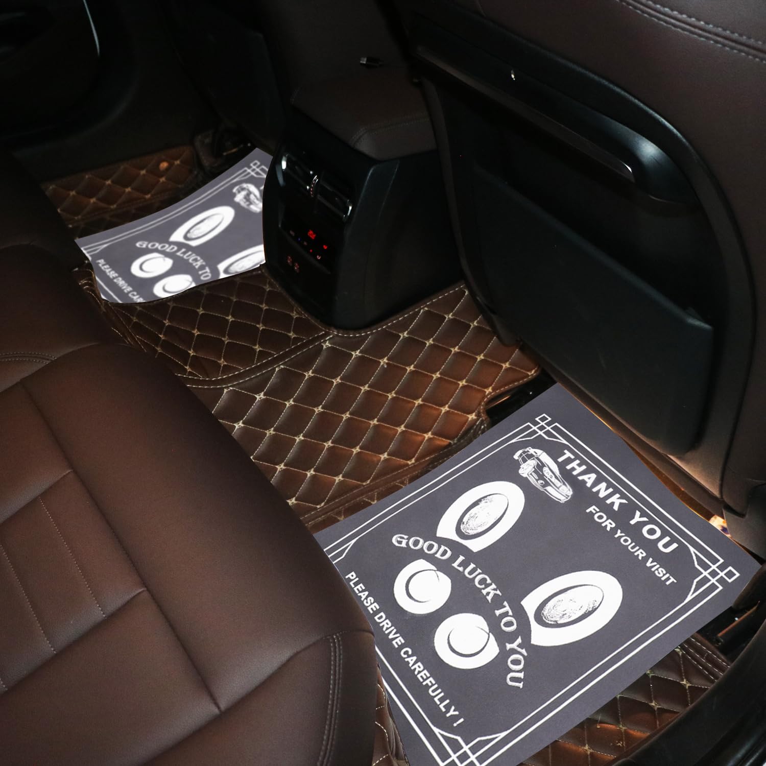 RUENXG 50PCS Grey Disposable Car Floor Mats 19 6x15 7 Inch Universal Fit Automotive Floor Protectors for SUV — view 6