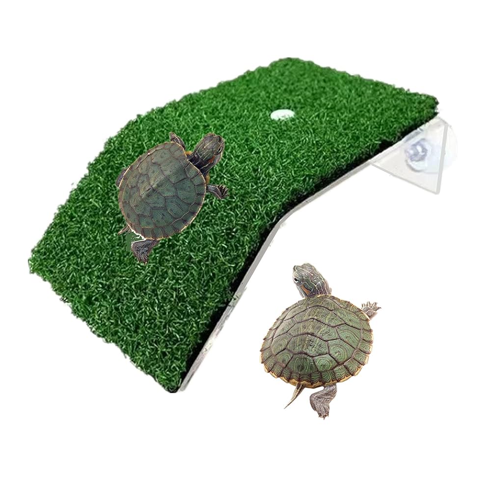 Turtle Basking Platform Tank Ladder Resting Floating Island Aquarium Lawn Decor