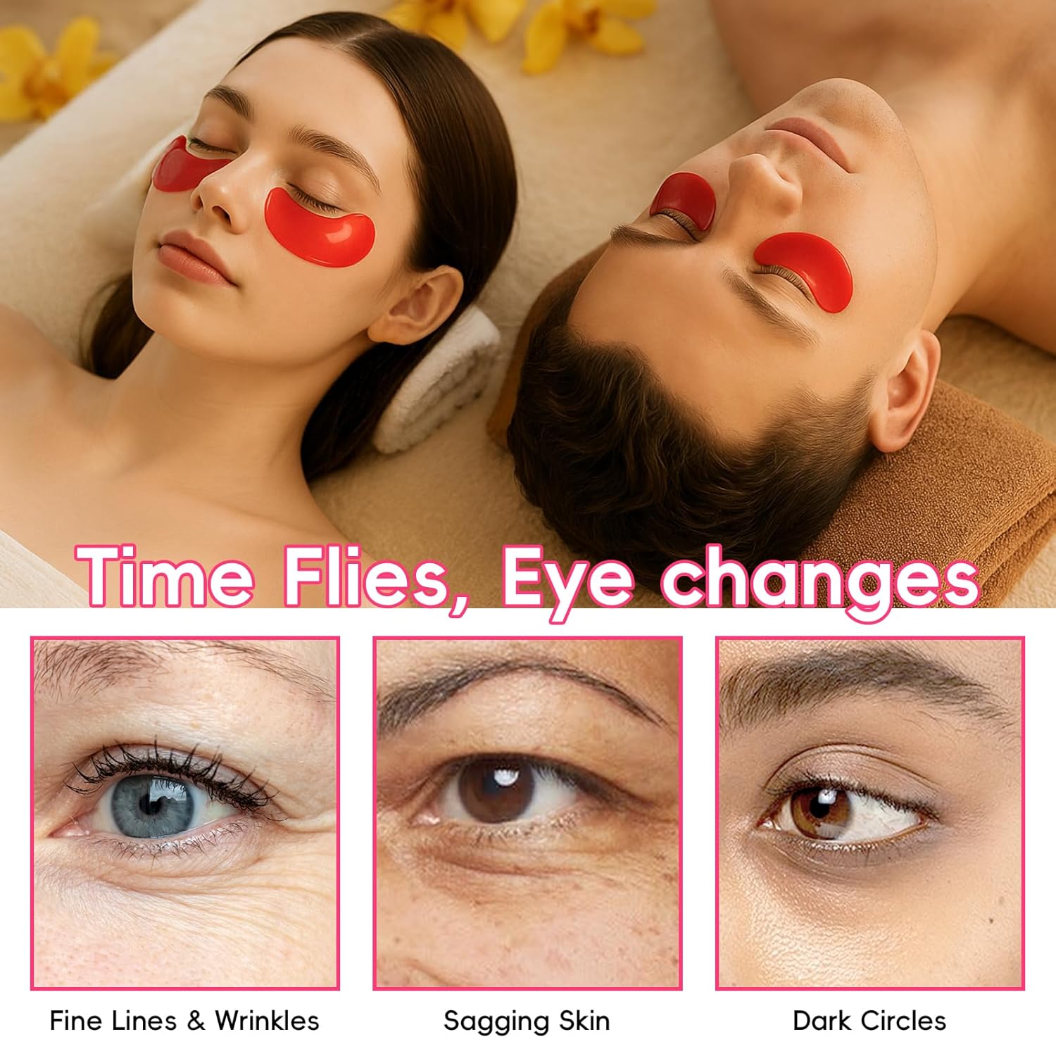 Fruit Skincare Mask Set - Eye + Lip + Face Repair Combo (32 PCS), for Women & Teen, Natural Ingredients with Niacinamide & Hyaluronic Acid, Spa-Like at Home, Moisturize, Soothe, Christmas Gift - Image 2