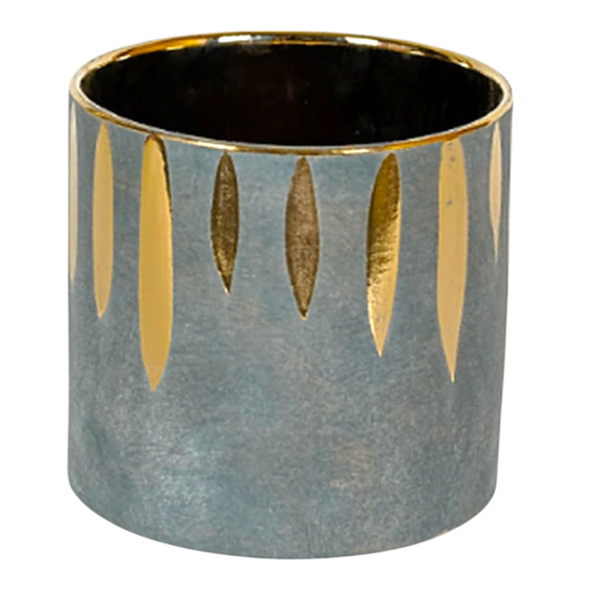 Sand & Gold Ceramic Pot - Home & Office Decor -16 Sand & Gold Ceramic Pot - Home & Office Decor -16