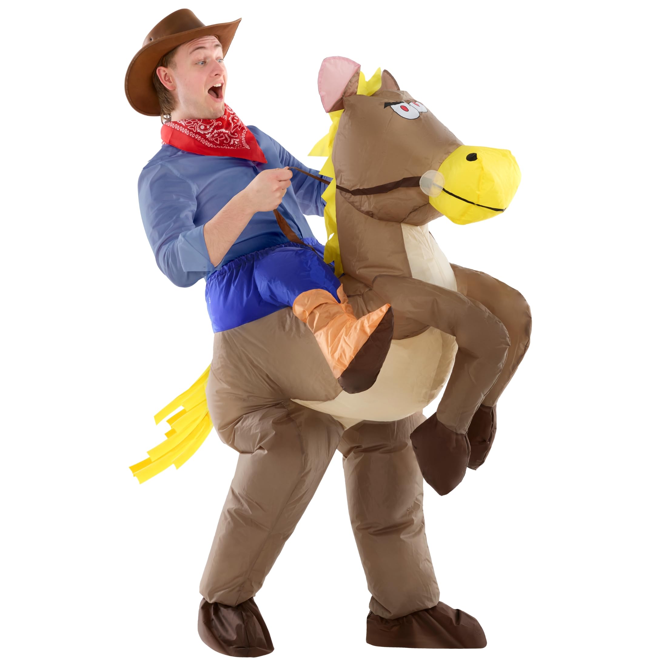 Paseo Adulto En Disfraz Inflable De Caballo Disfrazarse Para Mujer Y Hombre , color/modelo surtido