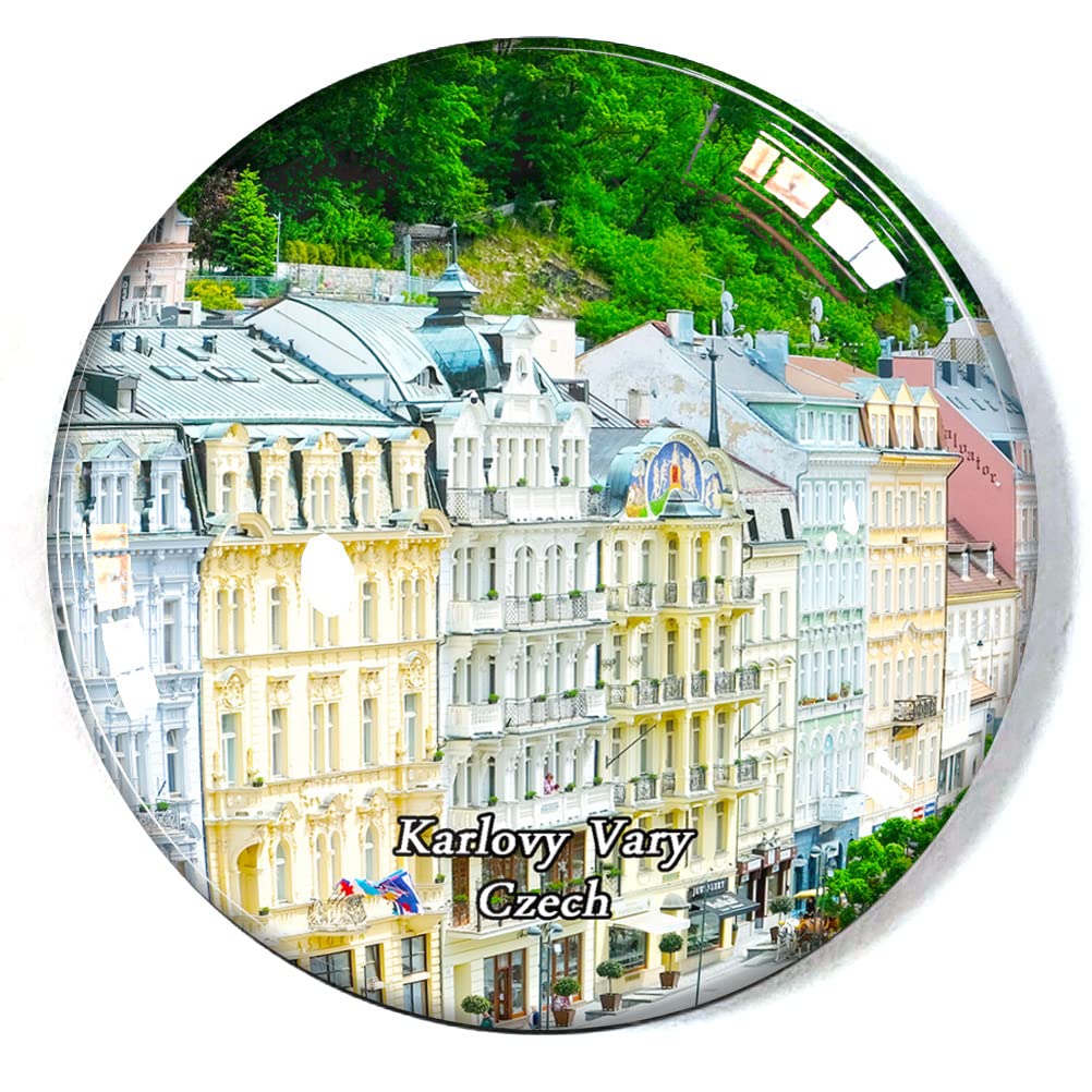 Karlovy Vary Czech Fridge Magnet Refrigerator Freezer Magnet Souvenir Decoration Magnet Sticker Glass Crafts