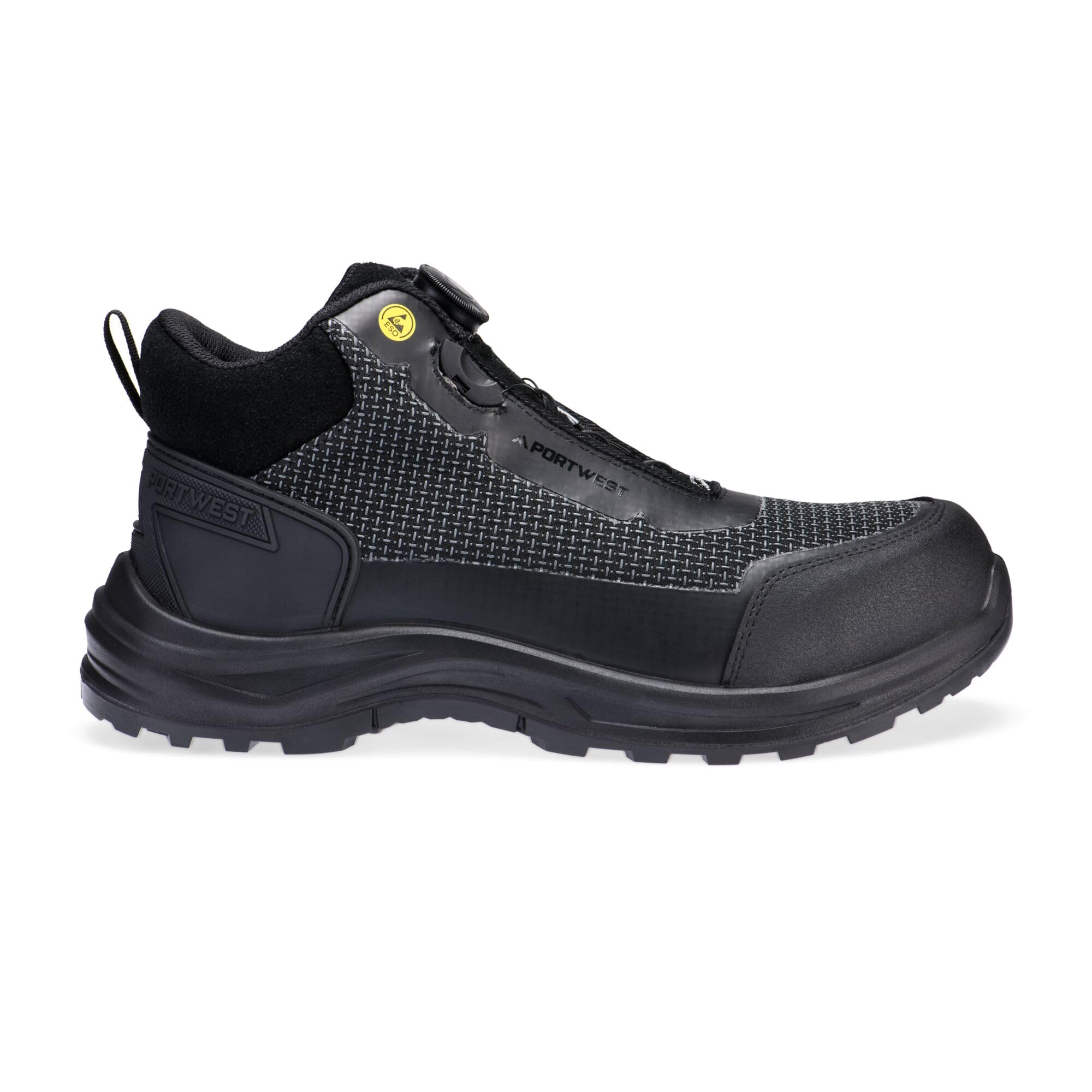 FE04 Girder Composite Mid Boot S3S ESD Wire Lace TPU Toe Cap Cut Resistant Reflective Slip Oil Resistant Metal Free Safety Footwear