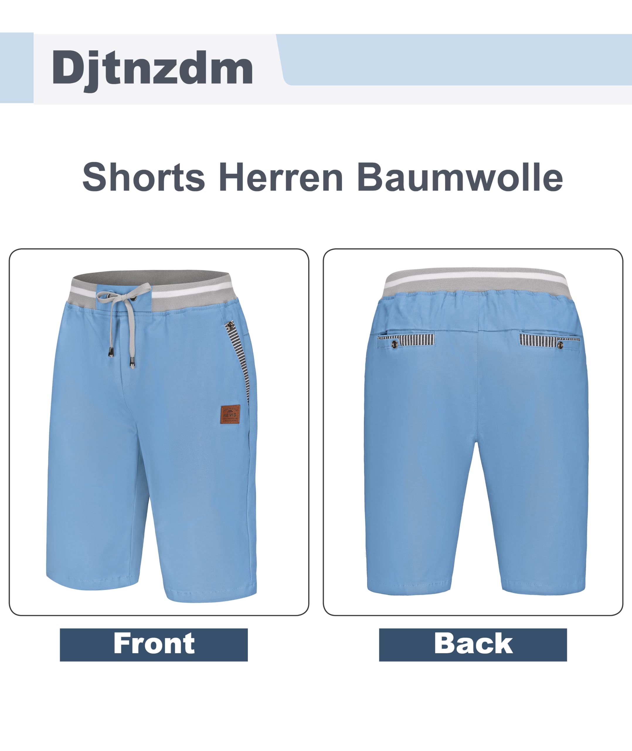 Djtnzdm Bermuda Cargo Estivi Pantaloncini Bermuda Uomo Cotone Lavoro Casual Sportivi Pantaloni Corti Golf Shorts Uomo