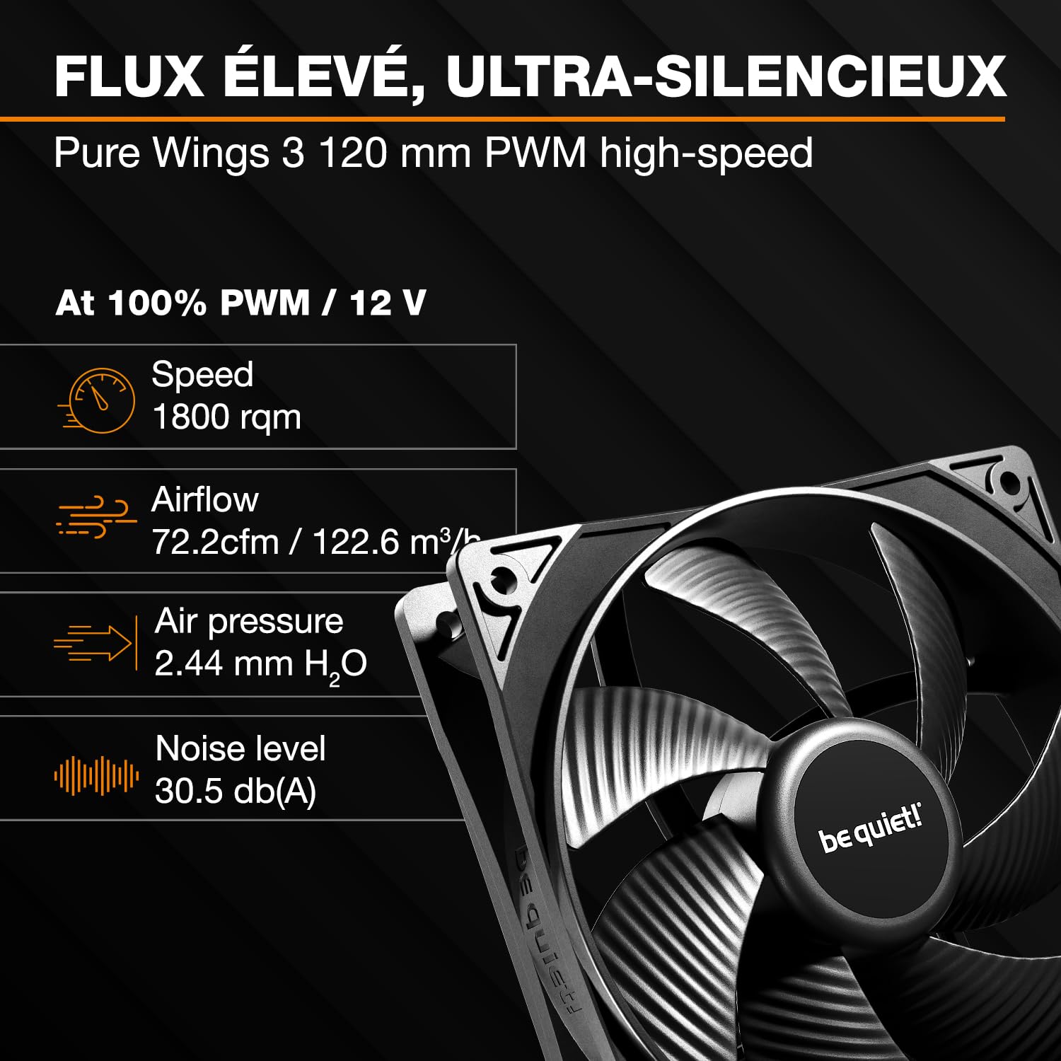 be quiet! Pure Loop 3 360 mm Refroidissement liquide tout-en-un pour systèmes AMD/Intel overclockés, 3x ventilateurs Pure Wings 3 120 mm PWM high-speed, pression élevée, pompe PWM ultra-silencieuse