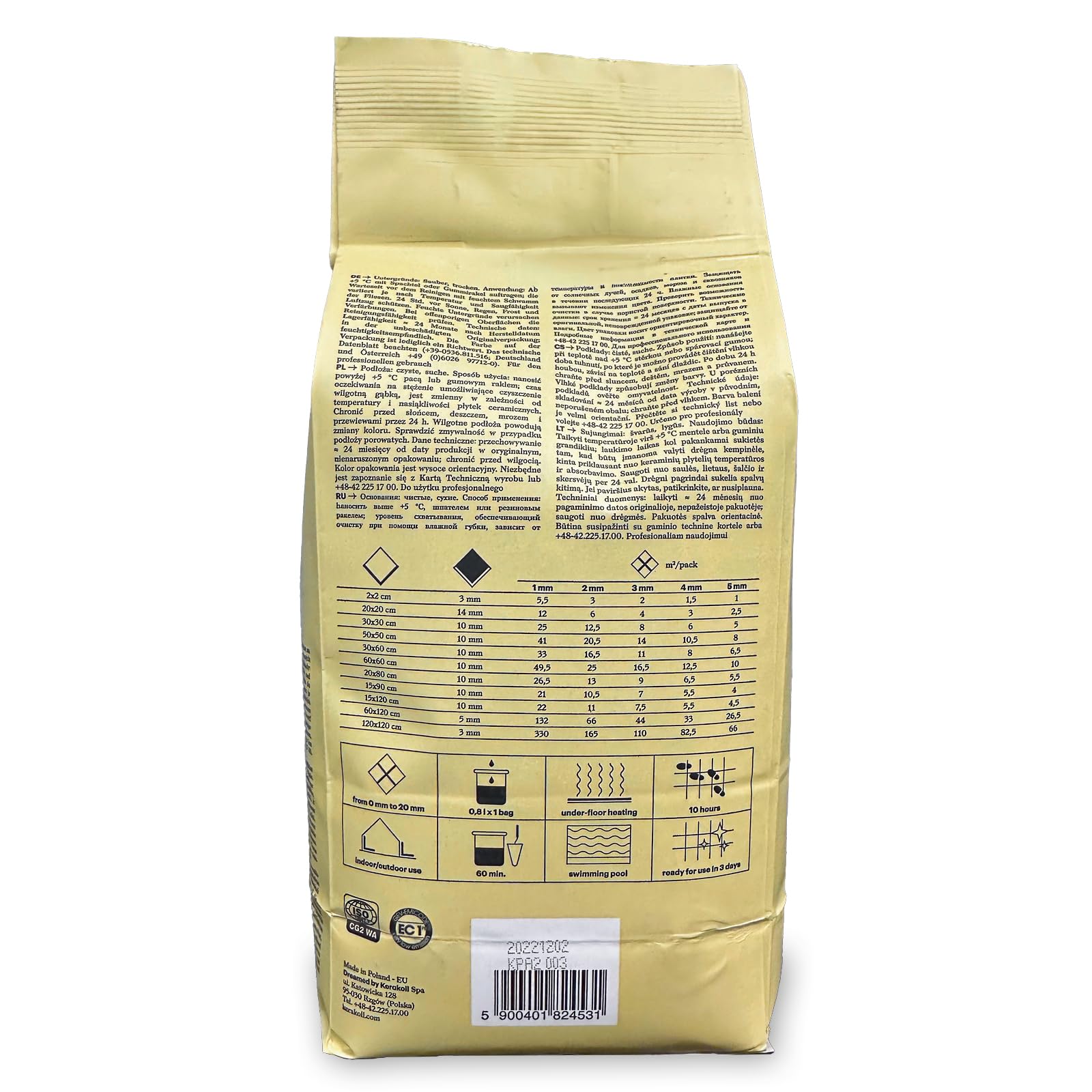 Stucco In Polvere Per Interno KERAKOLL Fugabella Color KK 29, 3 Kg Blu