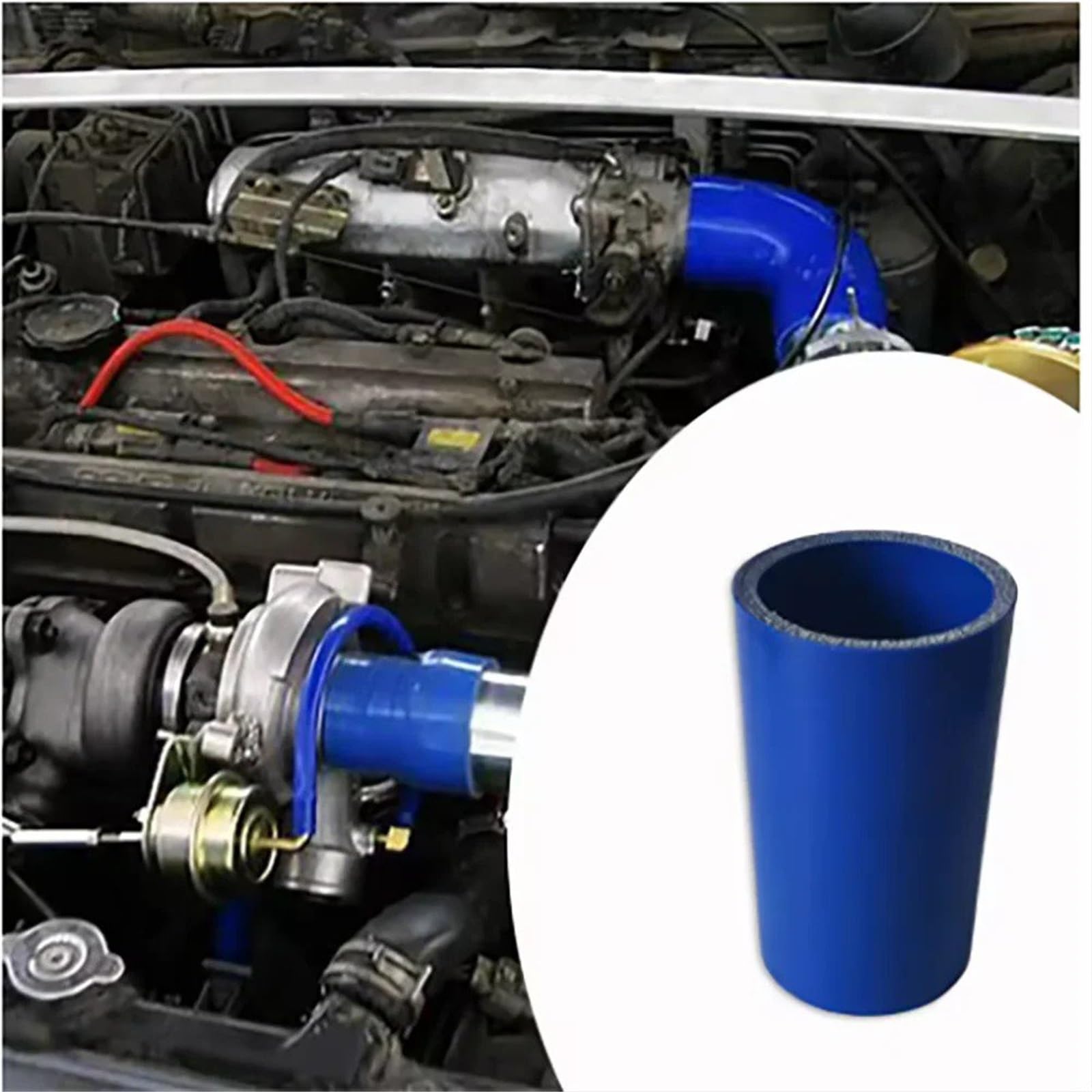 Tubo di aspirazione Aria Motore Universale Dritto in Silicone ID16-120mm Tubo di Raccordo in Gomma per intercooler Tubo di aspirazione Aria Fredda Turbo Auto ID 100mm
