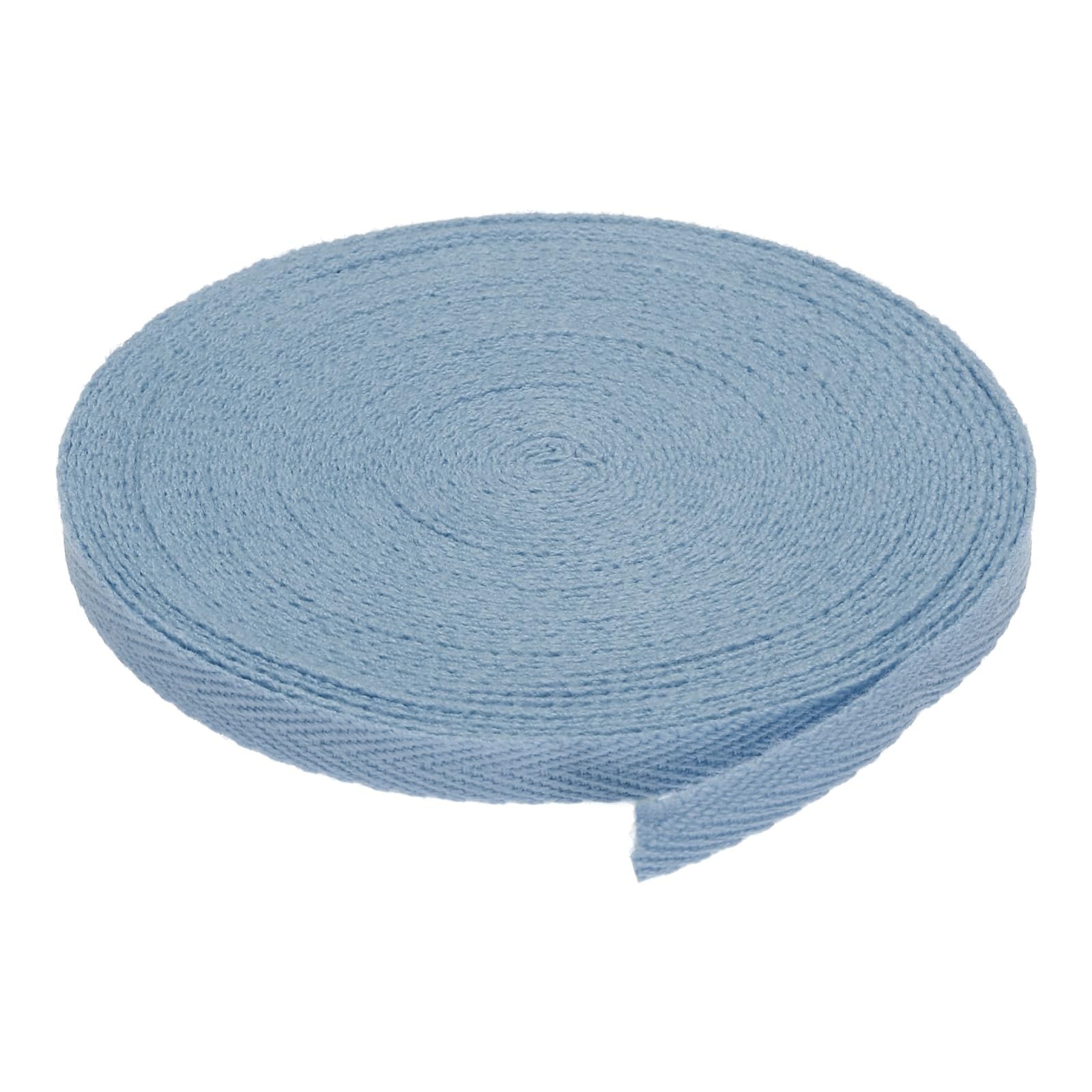 DMiotech 1/4"(0.6cm) 10 Yards Cotton Twill Tape Cotton Ribbons Bias Binding Tape Herringbone Tape Ribbons Steel Blue for DIY Crafts Clothes